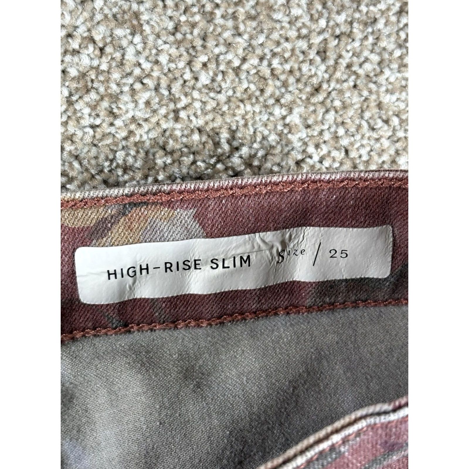 Anthropologie Anthropologie Pilcro And The Letterpress Slim Pants Size 25 High Rise Floral Size 42" / US 20 - 5 Thumbnail
