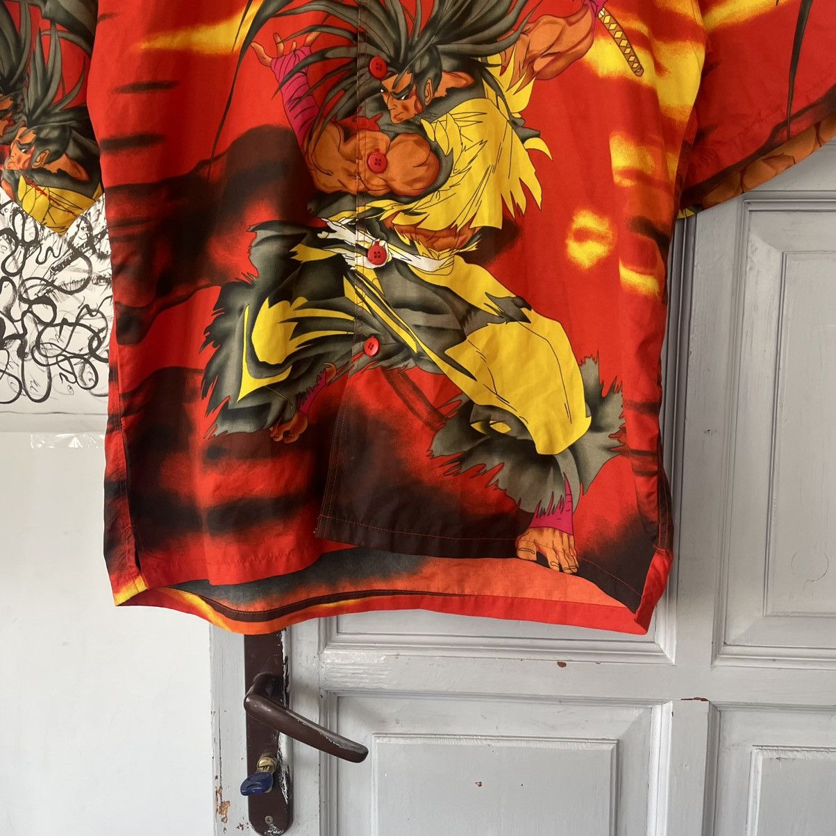 Japanese Brand × Vintage Vintage 90's Shodown Samuri Goku Anime Single Stitch Shirt Size US S / EU 44-46 / 1 - 4 Thumbnail