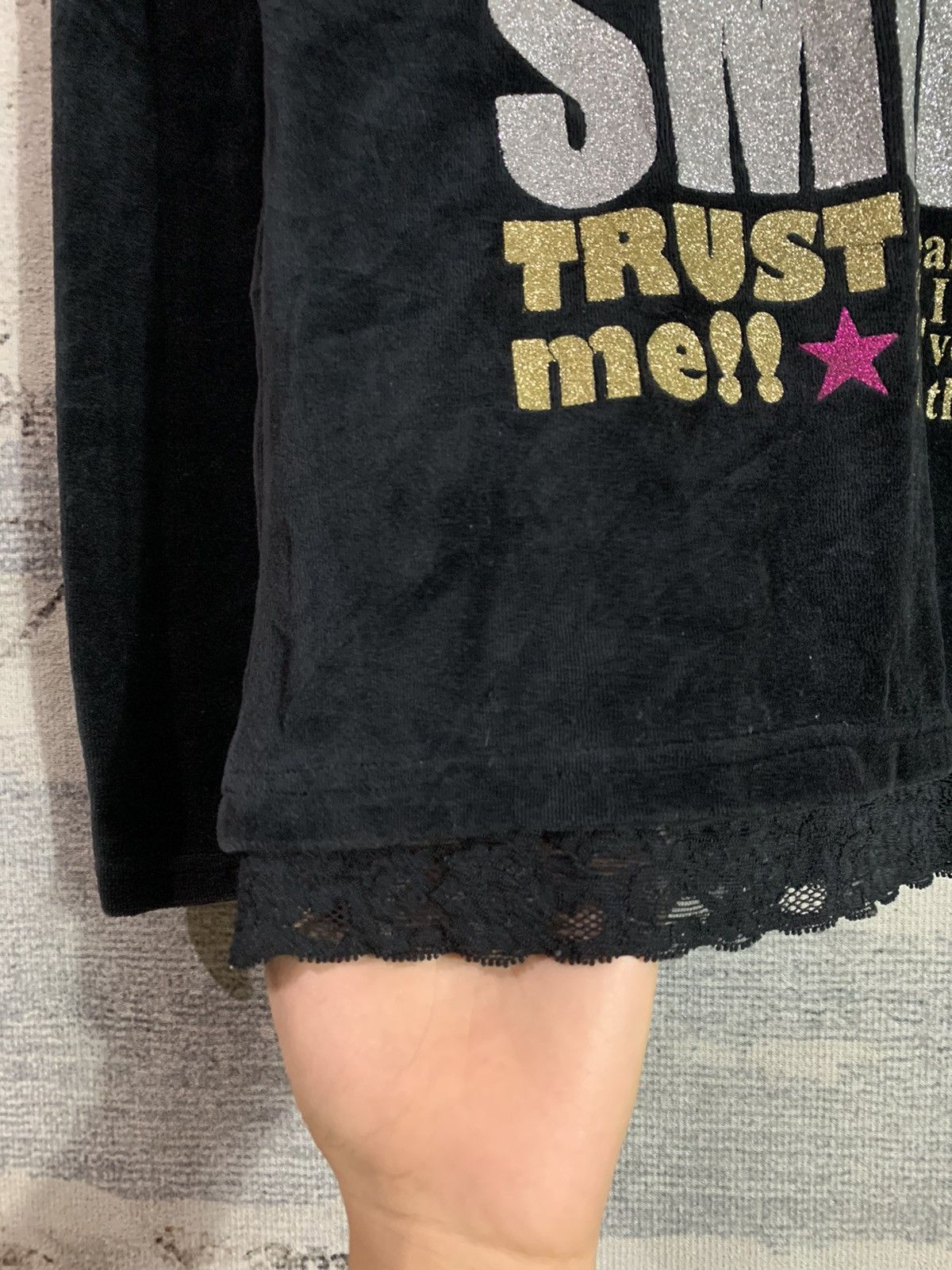 Beauty Beast × Hysteric Glamour × Japanese Brand Japanese Undefined Velvet Poem Long Sleeve Size US S / EU 44-46 / 1 - 4 Thumbnail