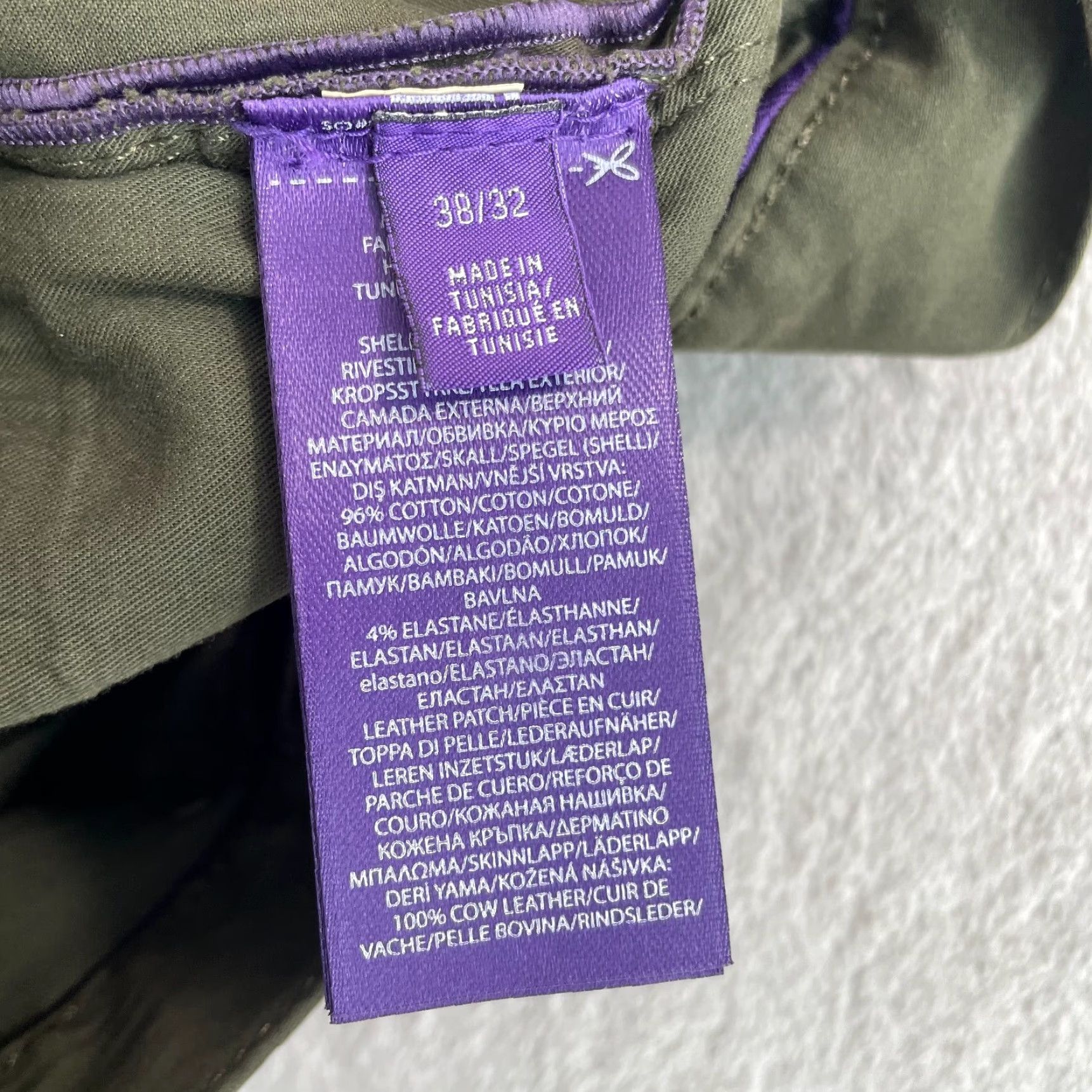 Ralph Lauren Purple Label Ralph Lauren Purple Label Slim Fit Stretch Sateen Pants Men 38x32 Loden NWT 95 Size US 38 / EU 54 - 3 Thumbnail
