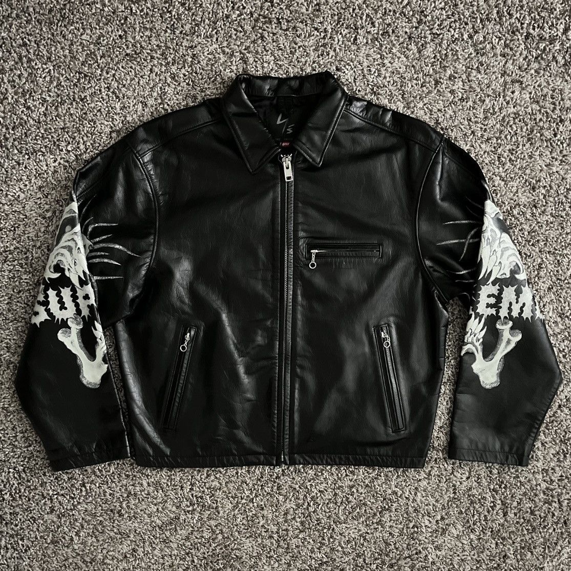 Supreme × Yohji Yamamoto Supreme/Yohji Yamamoto Leather Jacket Size US S / EU 44-46 / 1 - 3 Thumbnail