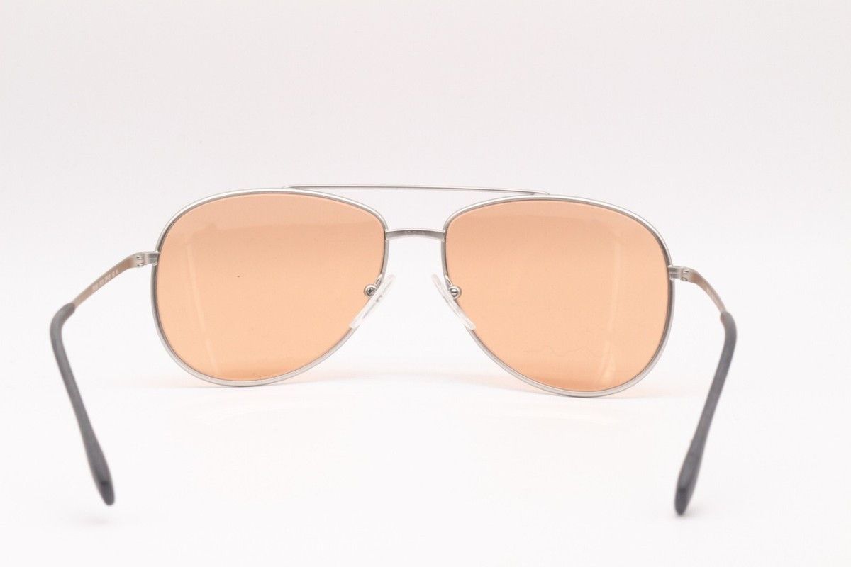 Prada PRADA SPORT SPS 55U QFP-291 SILVER/ORANGE LENS SUNGLASSES Size ONE SIZE - 3 Thumbnail