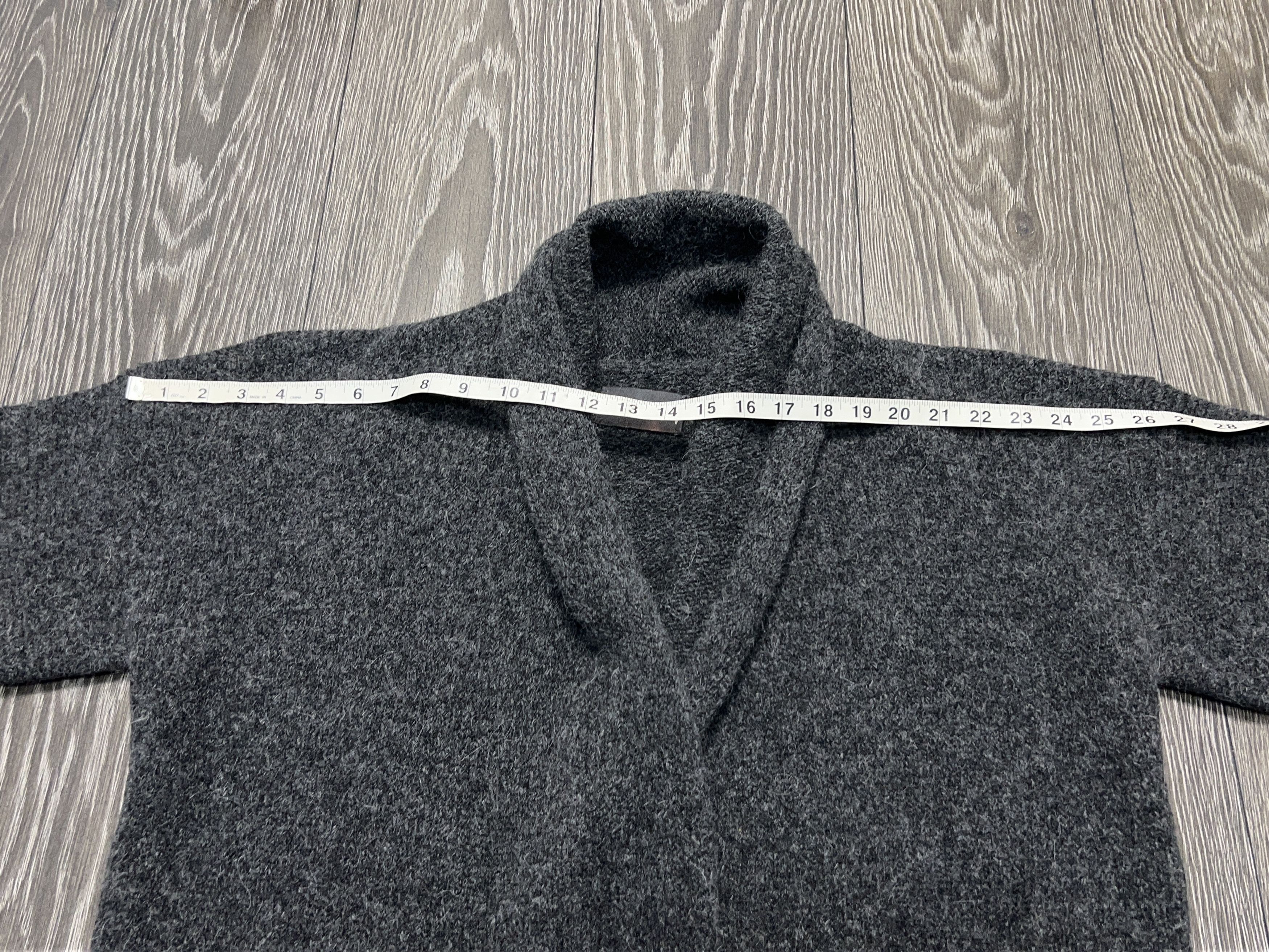 Zadig & Voltaire MIA BWN Gray Open Cardigan Sweater Alpaca Wool Size XS/S Size S / US 4 / IT 40 - 6 Thumbnail