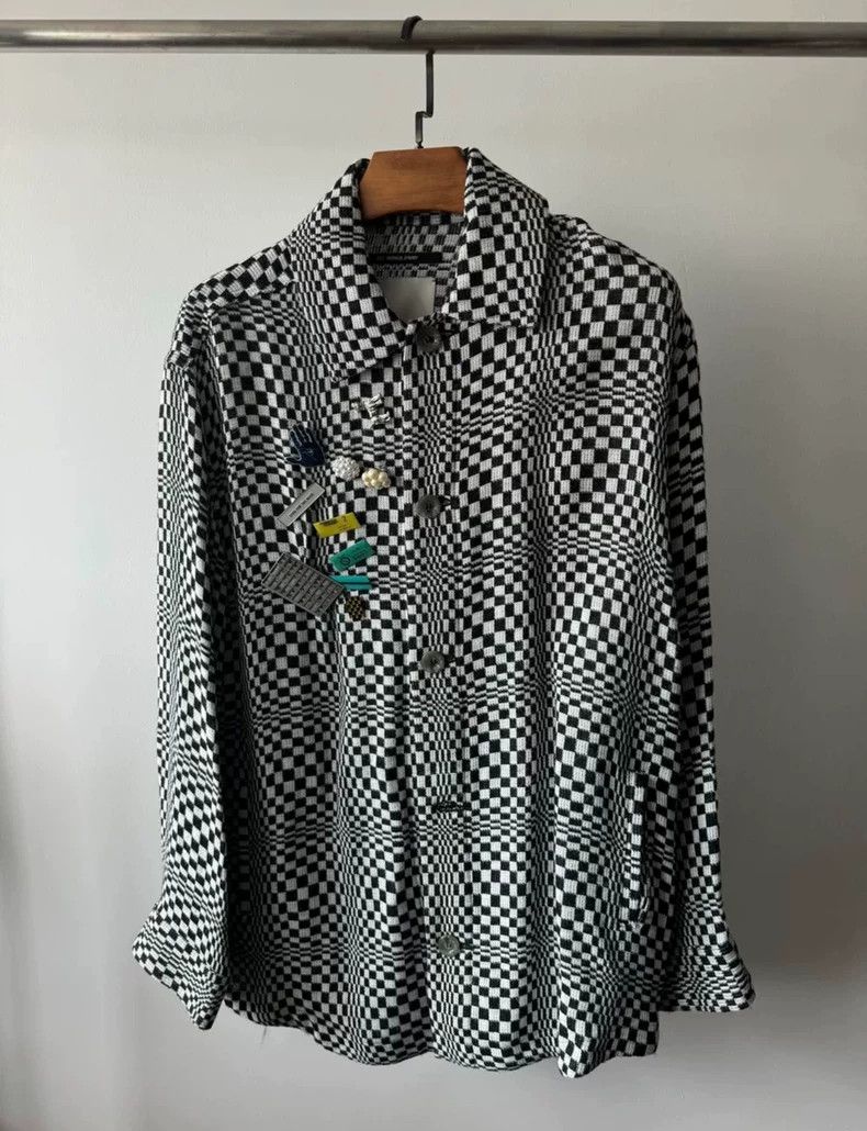 Song For The Mute Song For The Mute checkered silhouette shirt Size US XS / EU 42 / 0 - 4 Thumbnail