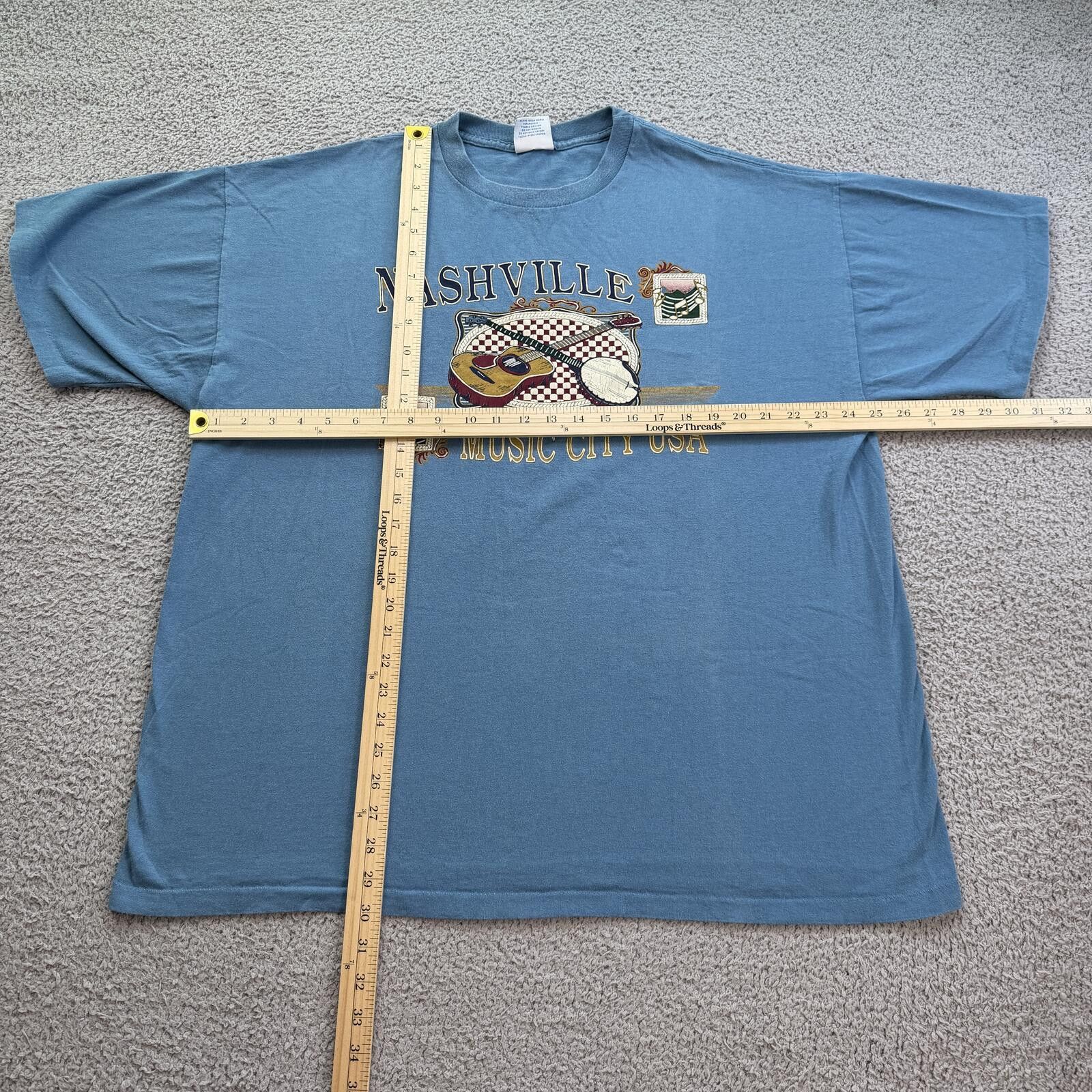 Other Vintage 90s Nashville Music City USA T Shirt XXL Blue Size US XXL / EU 58 / 5 - 3 Thumbnail