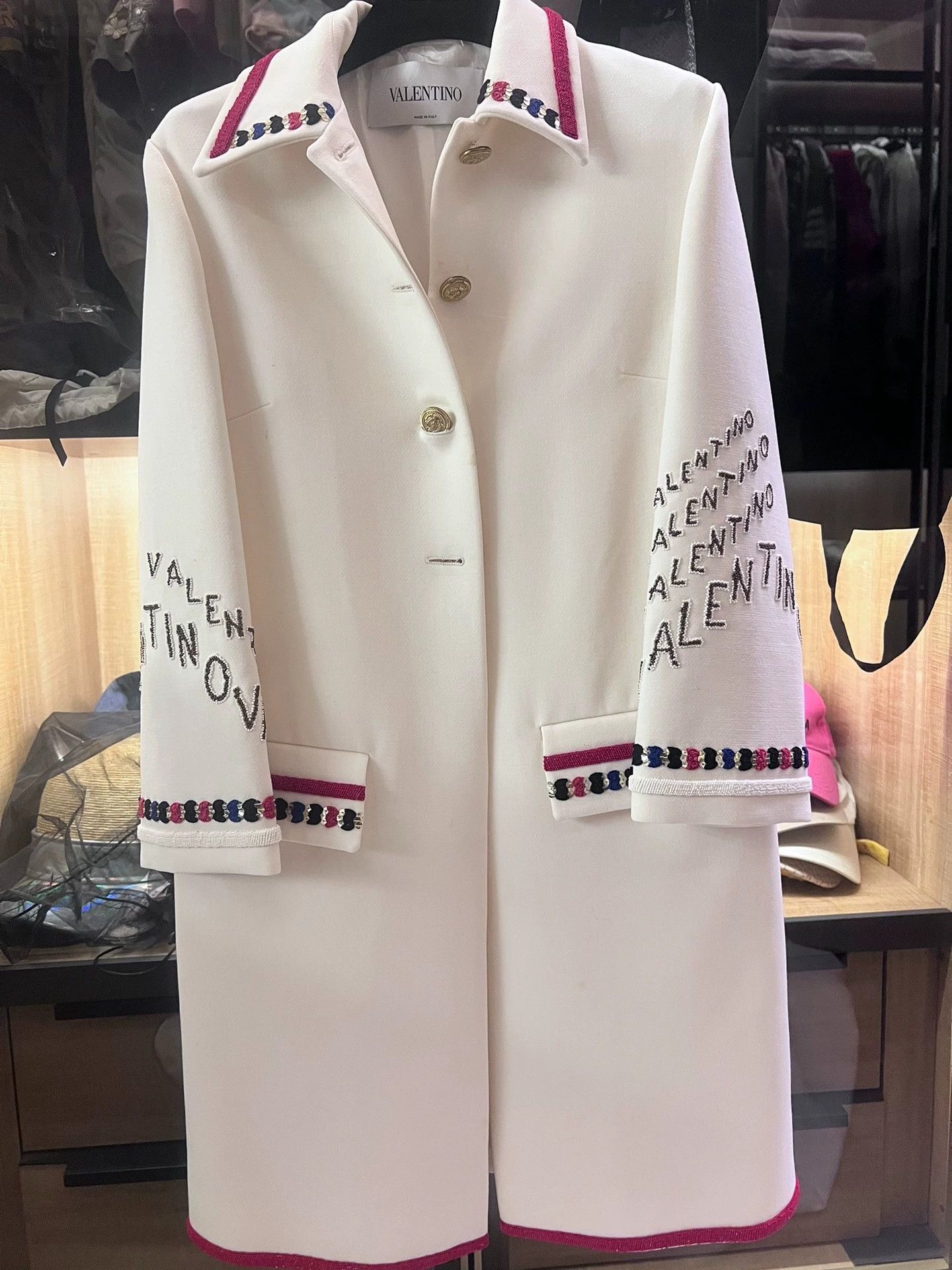 Valentino Valentino White Coat with Dust Bag - dmc Size US S / EU 44-46 / 1 - 1 Thumbnail