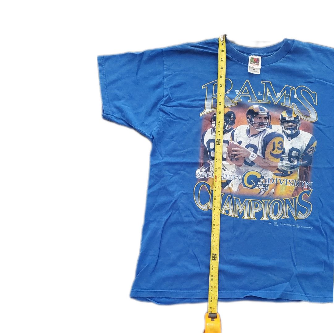 NFL × Vintage 1999 St. Louis Rams Champions Collage T-Shirt Size US XL / EU 56 / 4 - 4 Thumbnail