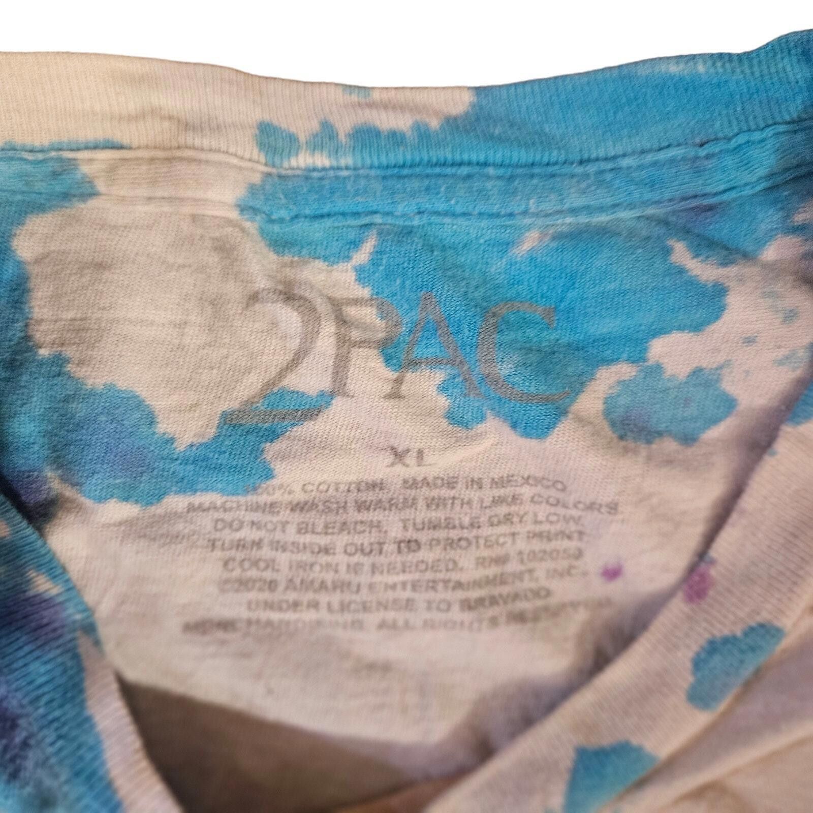 Designer Tupac Tie-dye Sleeve Crewneck Cotton Multicolor Size XL Size US XL / EU 56 / 4 - 3 Thumbnail