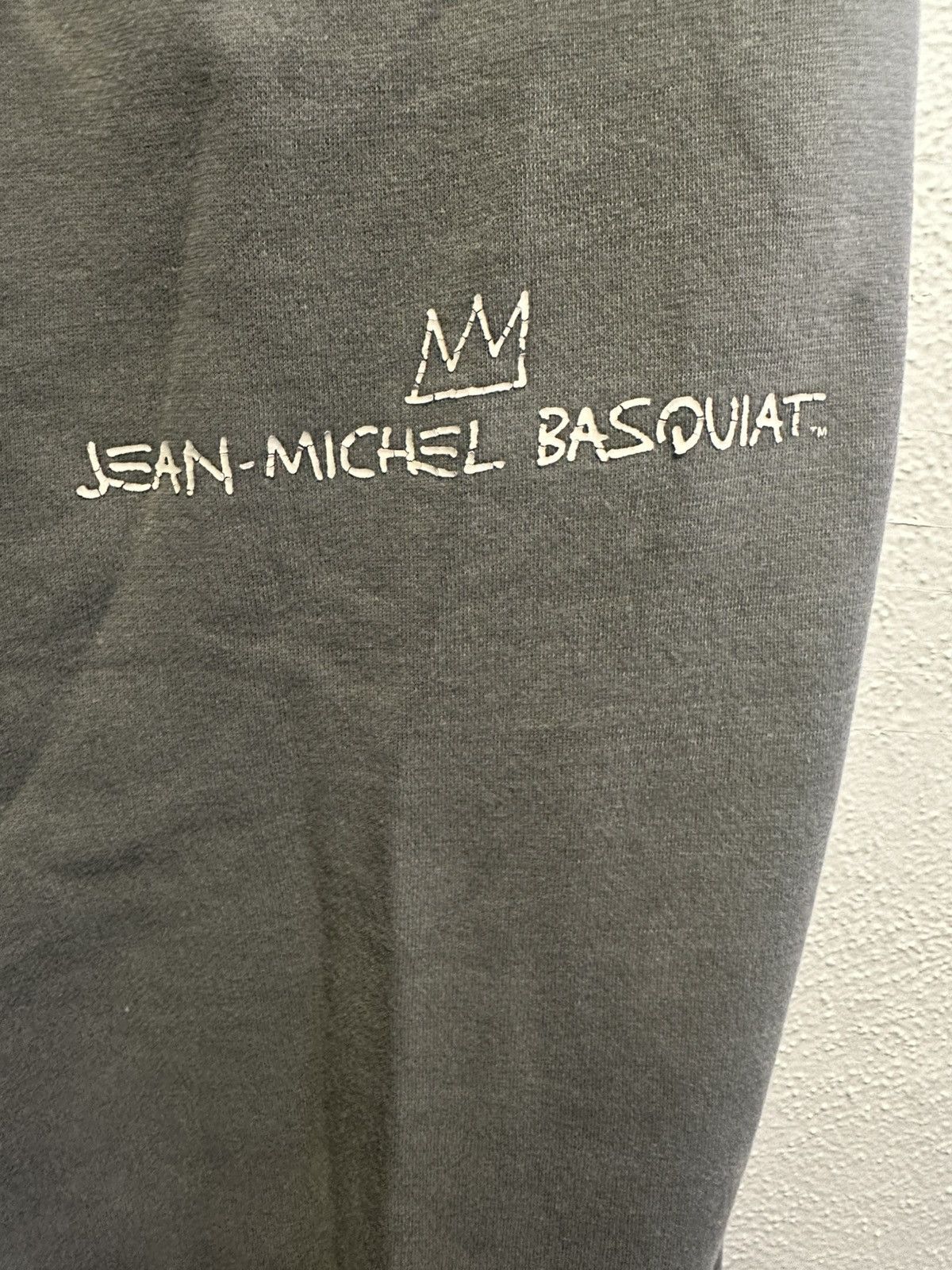 Jean-Michel Basquiat *VINTAGE* Jean-Michel Basquiat Gray Sweatpants/Joggers Size US 30 / EU 46 - 2 Thumbnail