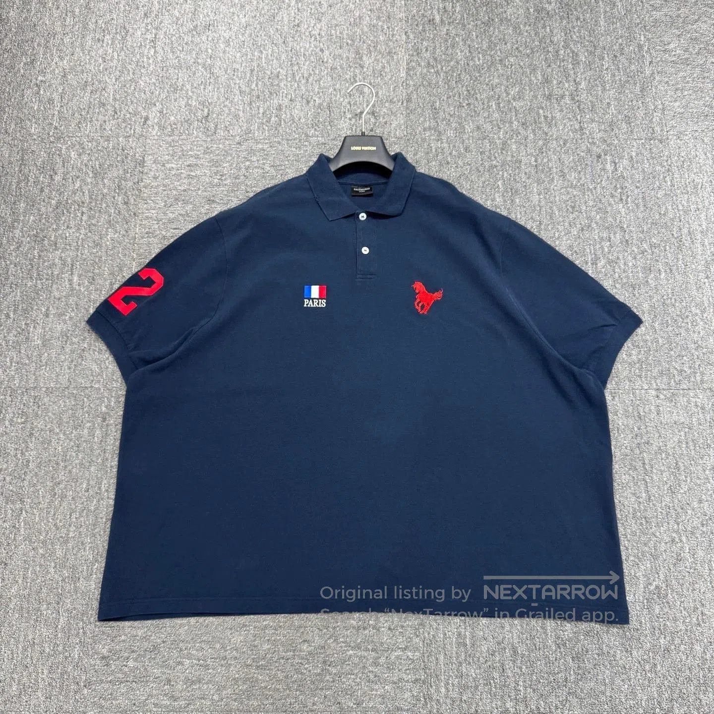 トップス BALENCIAGA POLO PARIS HORSE POLO SHIRT Balenciaga Balenciaga Polo Horse Paris Polo Shirts | Grailed