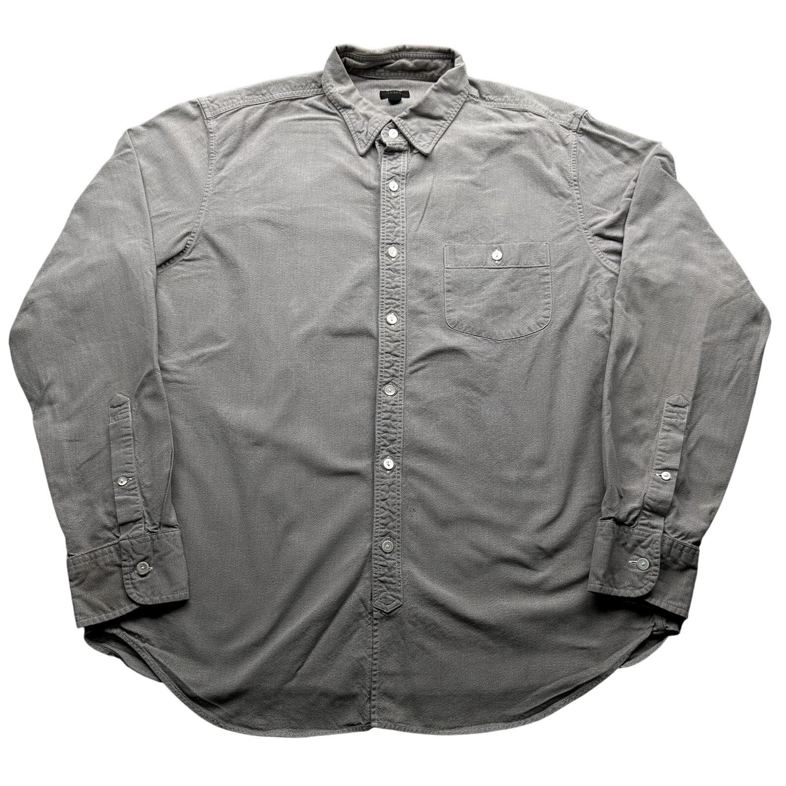 J.Crew J Crew Button Down Long Sleeve Gray Casual Shirt Mens Large Size US L / EU 52-54 / 3 - 1 Thumbnail