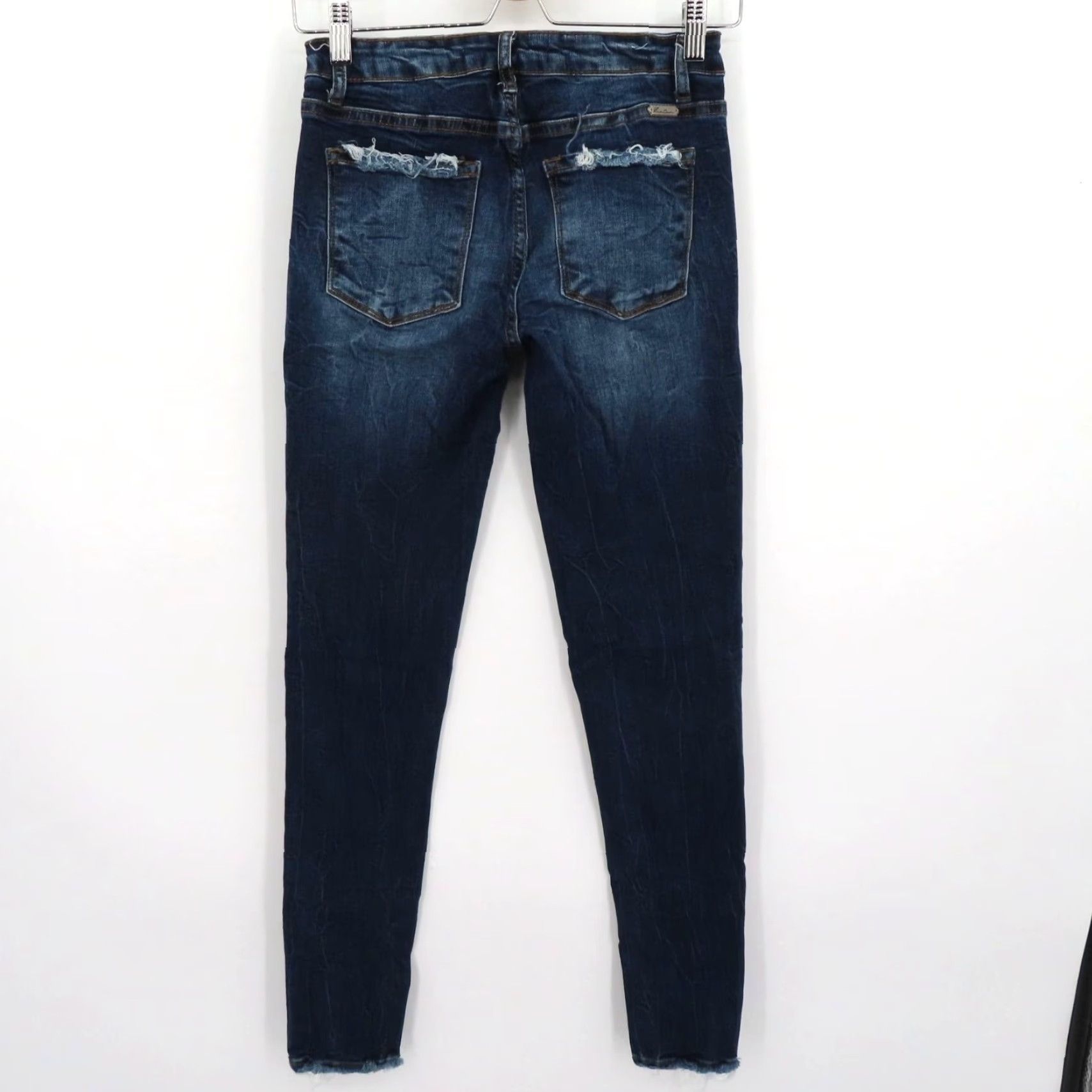 Vintage KanCan Womens Jeans 25 Amelia Wash Mid Rise Skinny Stretch Distressed VBK1276A Size 42" / US 20 - 7 Thumbnail