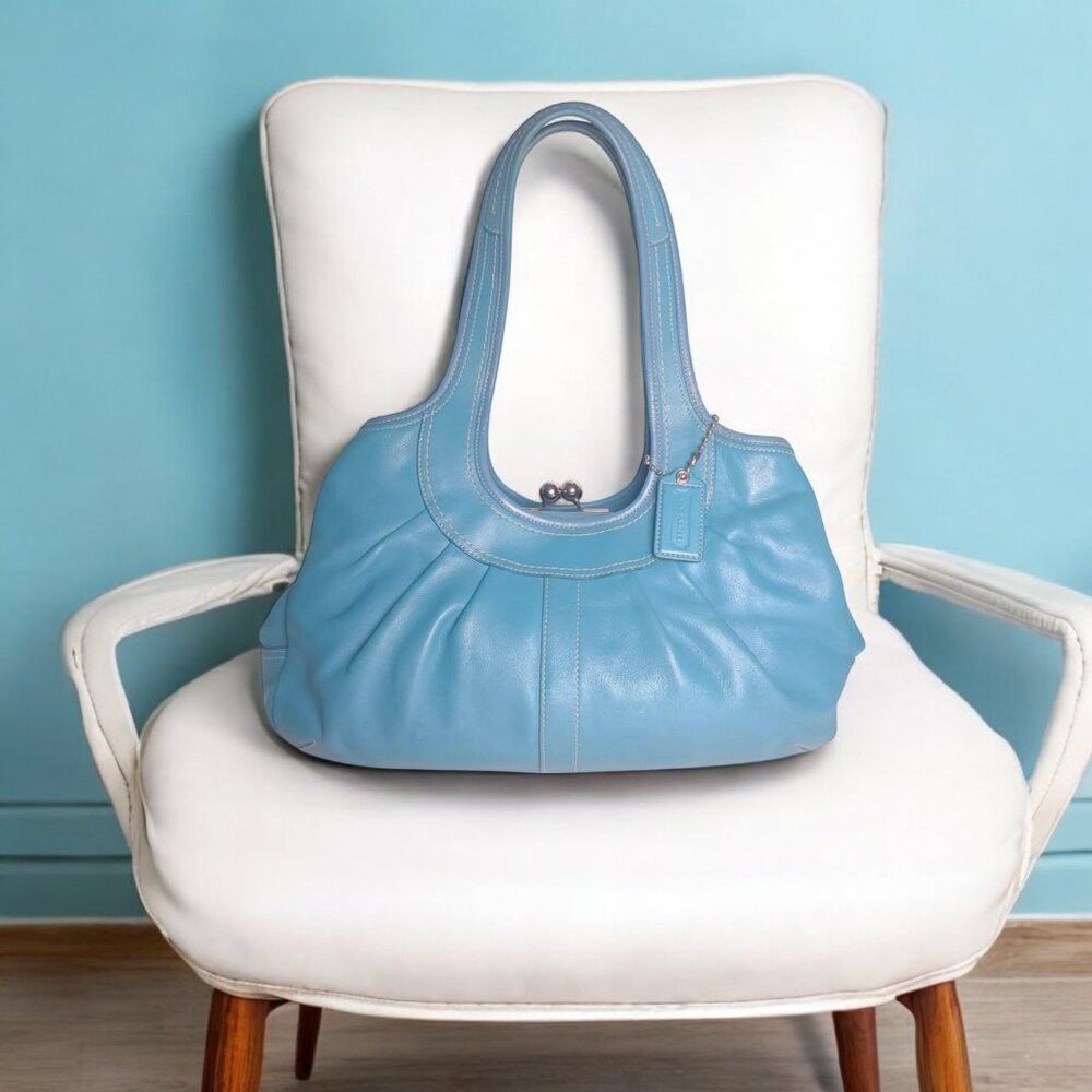 Coach COACH Ergo Satchel in blue leather Size ONE SIZE - 2 Thumbnail