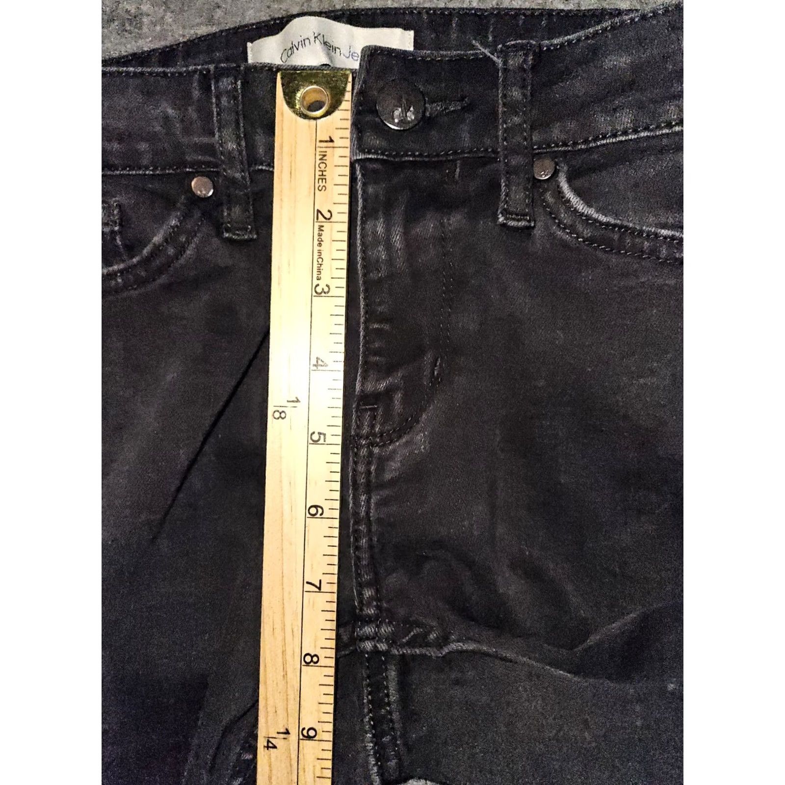 Calvin Klein Calvin Klein Jeans Womens 4 Black Skinny Ankle Women Low Rise Stretch Casual Preppy Size 27" / US 4 / IT 40 - 5 Thumbnail