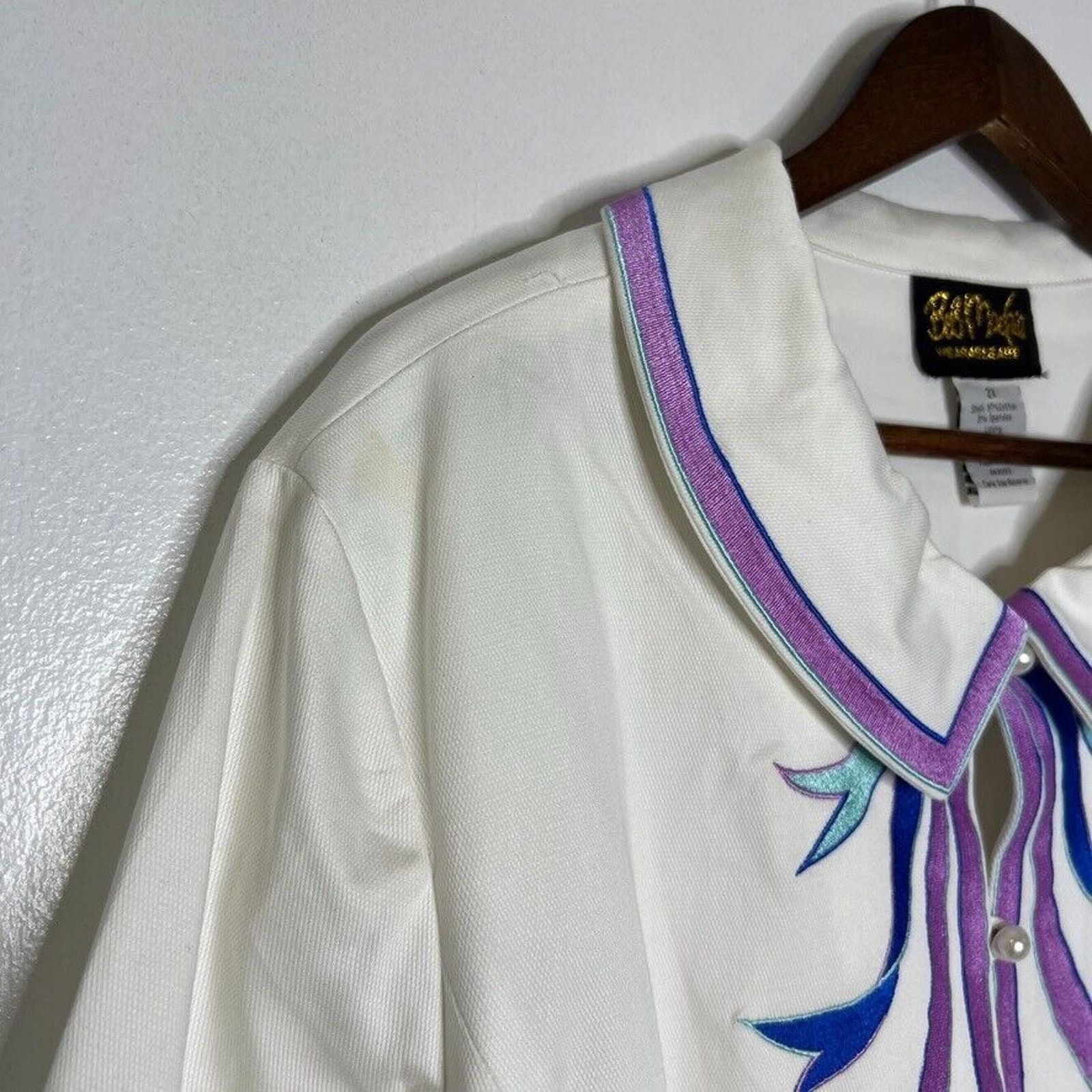 Bob Mackie Bob Mackie Wearable Art Embroidered Button Down 2X Size XXL / US 16-18 / IT 52-54 - 7 Thumbnail