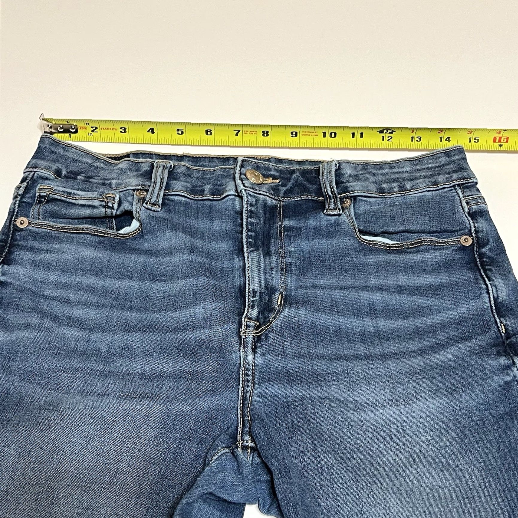 American Eagle Outfitters American Eagle Outfitters Jeans Womens 10 Regular High Rise Skinny Kick 29x31 Blue Stretch Denim 5-Pocket Logo Size 32" / US 10 / IT 46 - 3 Thumbnail