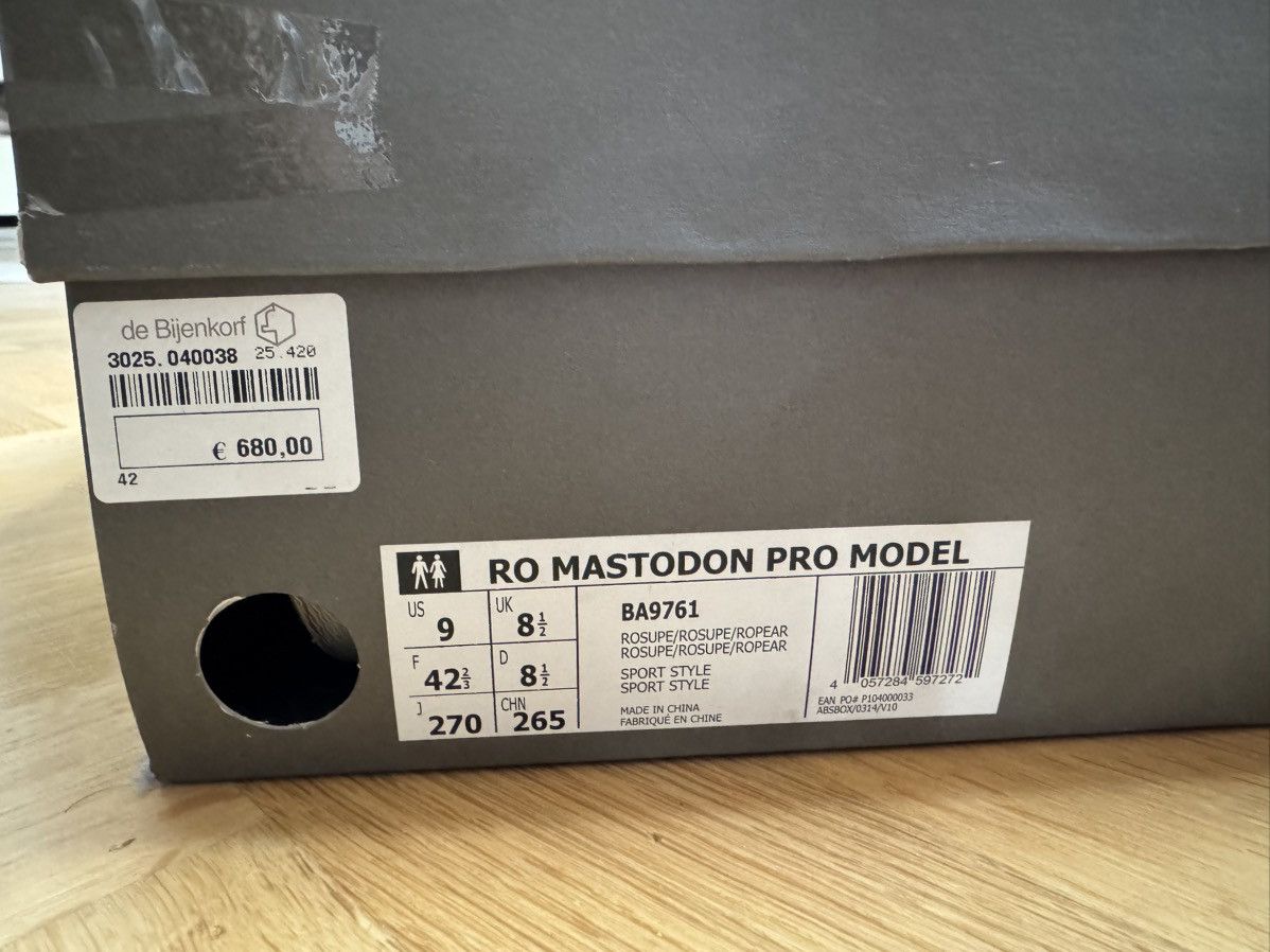 Adidas × Rick Owens Adidas Rick Owens Mastodon Size US 9 / EU 42 - 12 Thumbnail