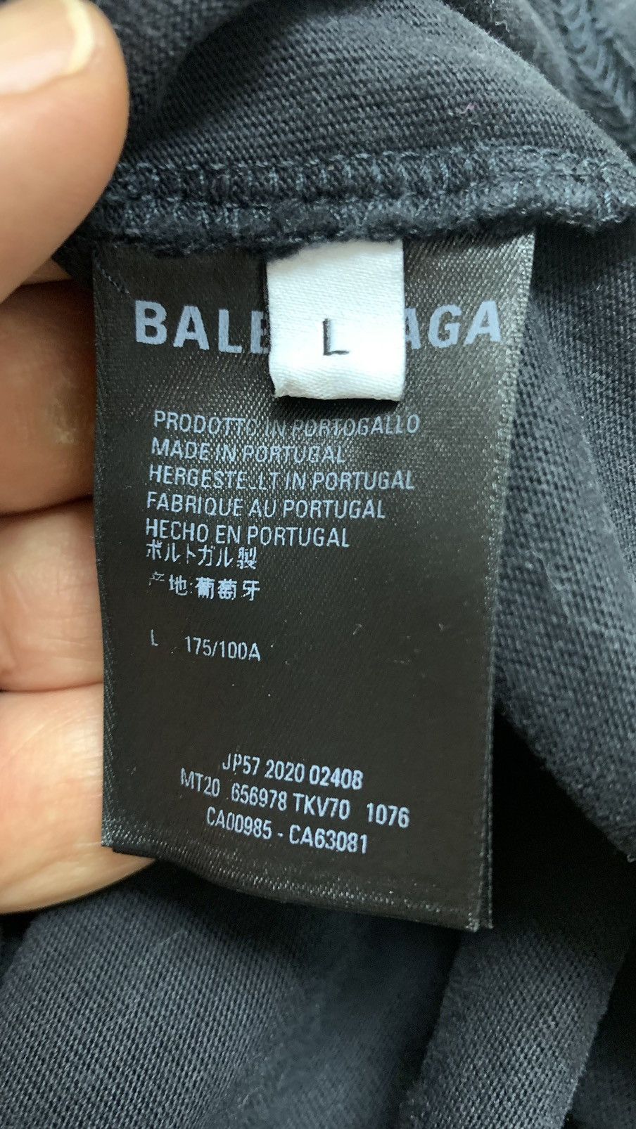 Balenciaga Balenciaga reversible flaming B tee Size US L / EU 52-54 / 3 - 9 Thumbnail
