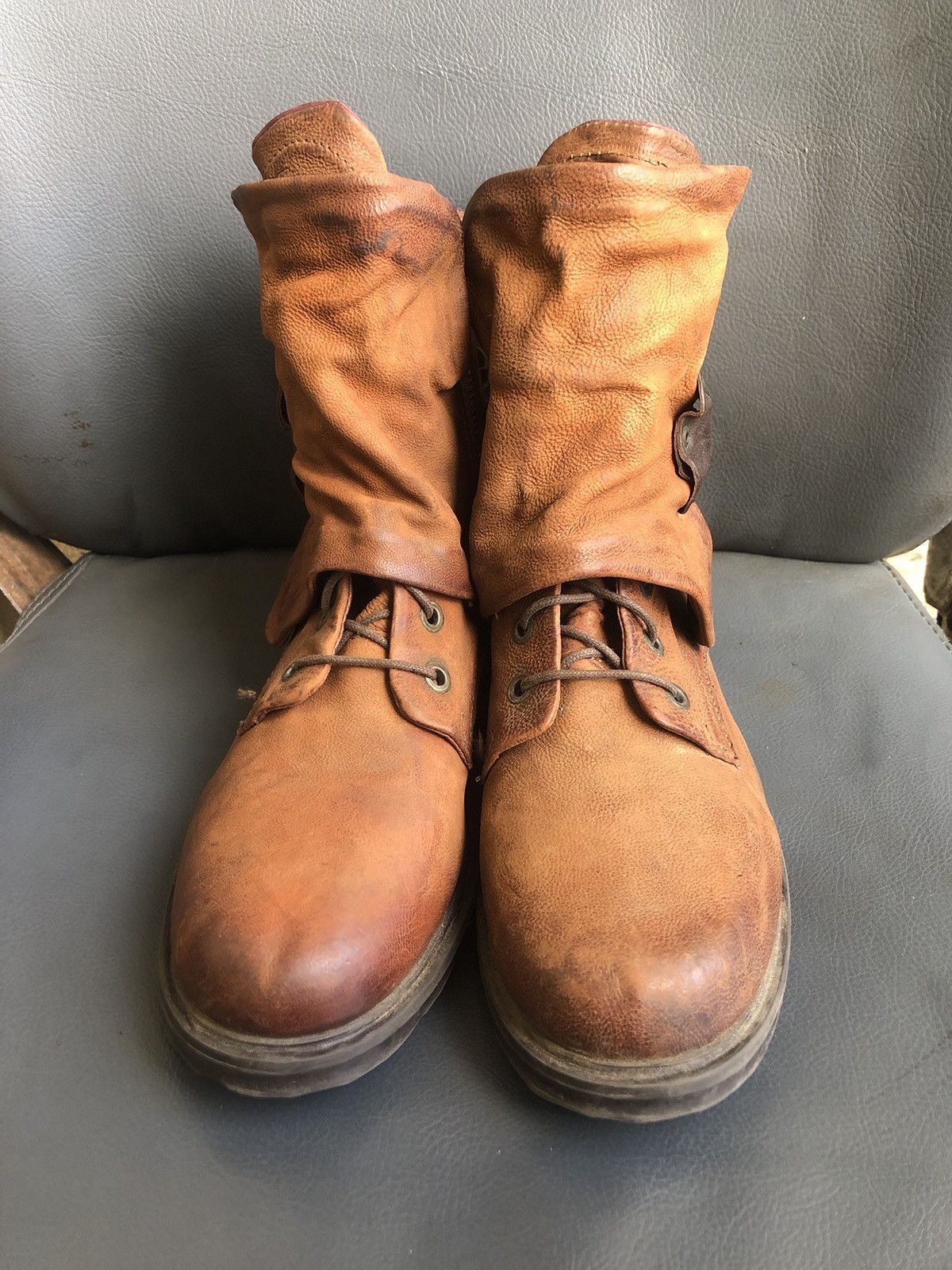 A.S.98 A.S 98 Brown Calfskin Leather Women’s Boots Size 39 Size US 9 / IT 39 - 2 Thumbnail