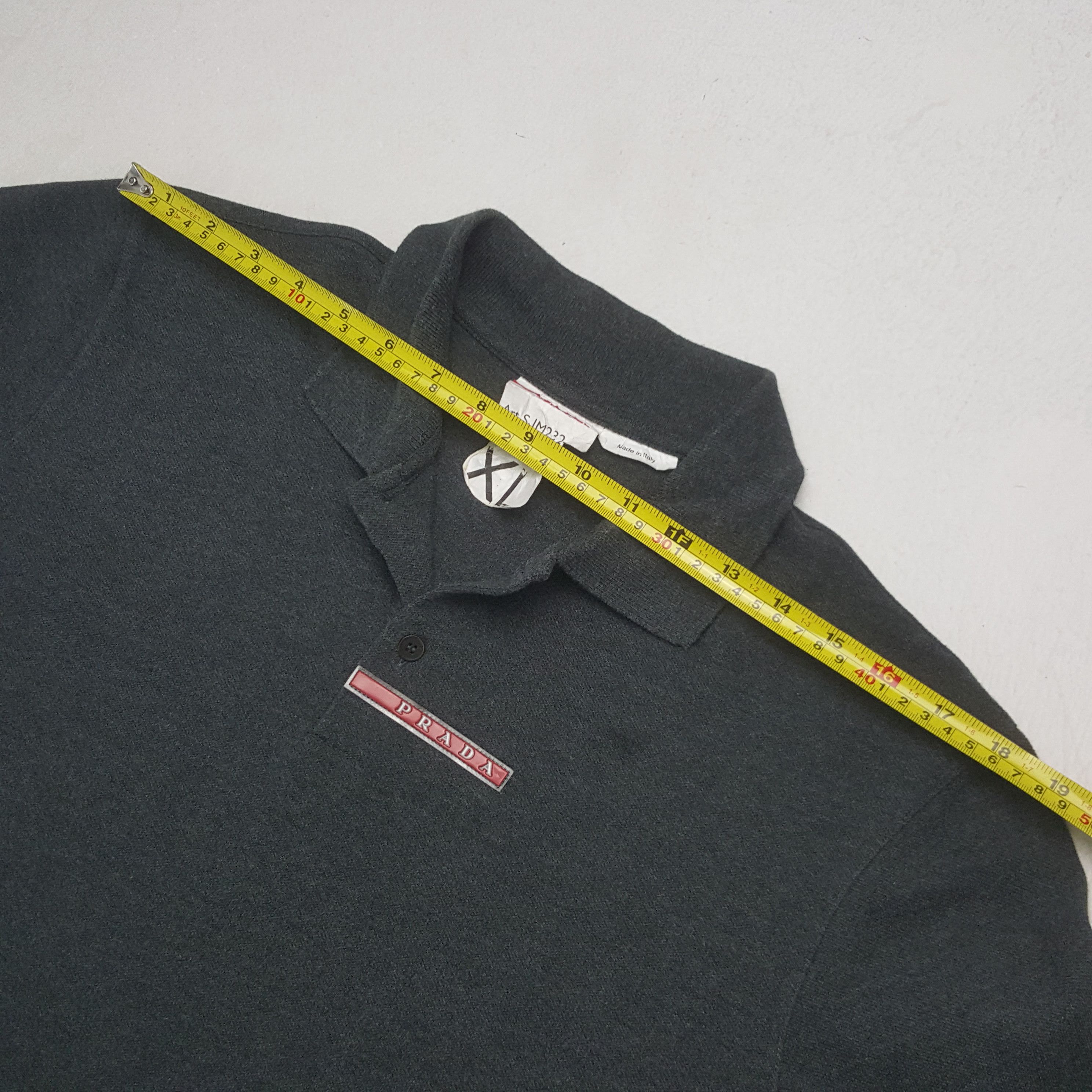 Prada Vintage Prada Italian Brand Polos C301N69 Size US XL / EU 56 / 4 - 5 Thumbnail