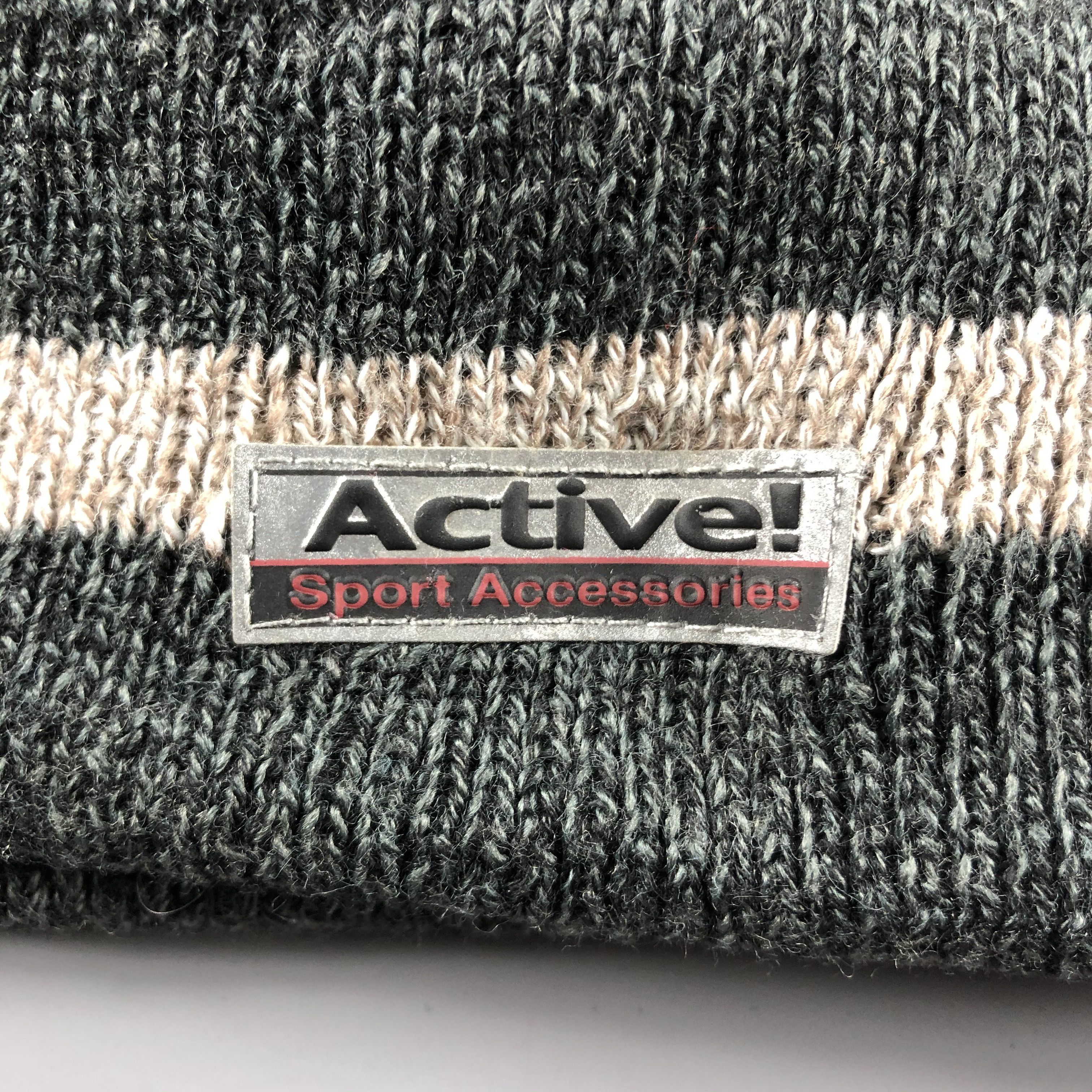Vintage Active! Sport Ribbed Beanie Snow Hat Snow Cap -D420 Size ONE SIZE - 4 Thumbnail