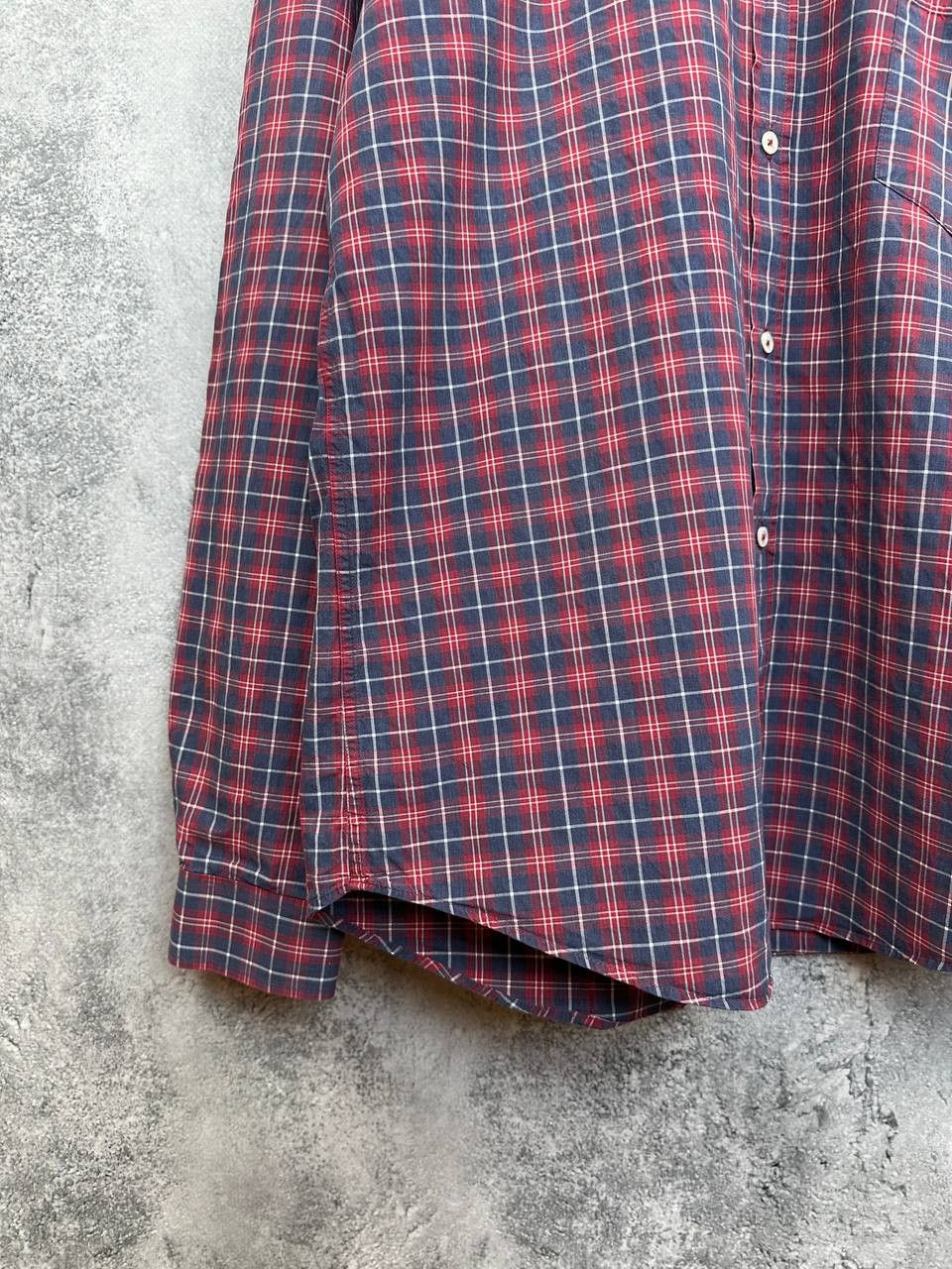 Sandro Sandro Paris Check Button-Down Button Shirt Slim Fit LS Size US XL / EU 56 / 4 - 6 Thumbnail