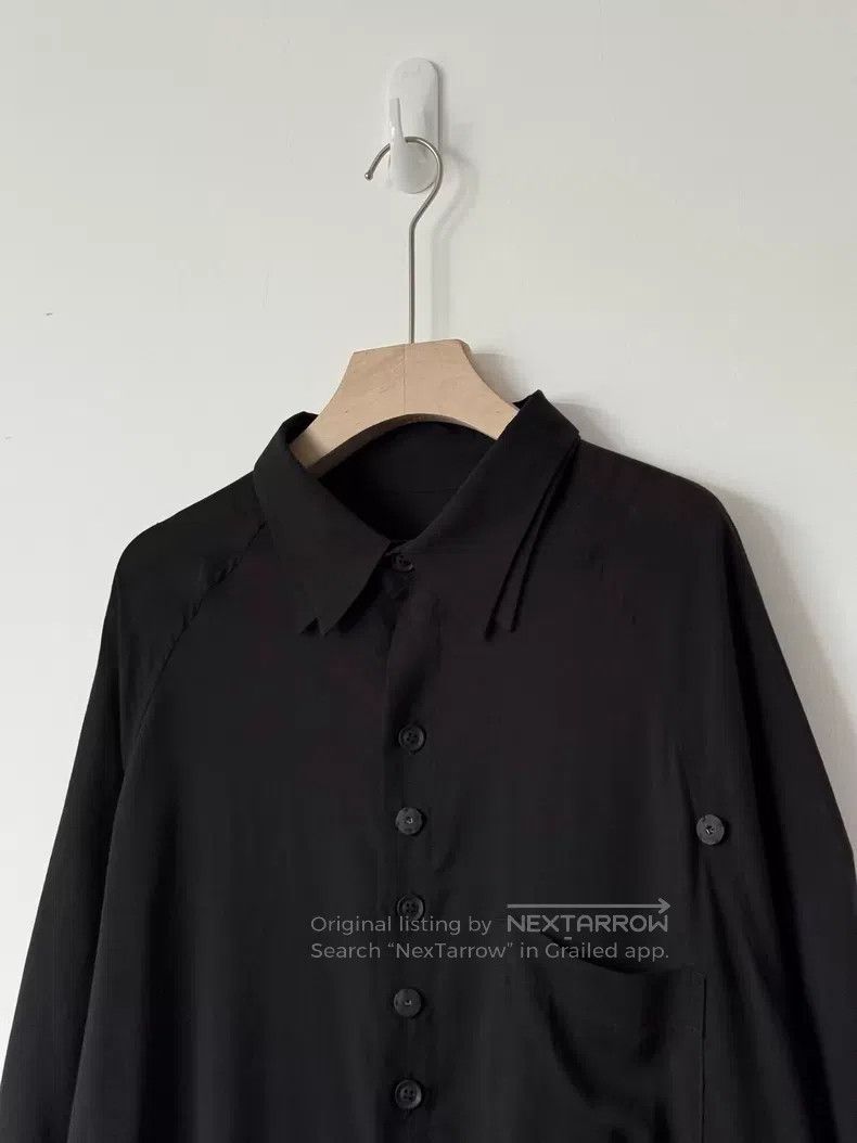 Yohji Yamamoto Yohji Yamamoto Pleated patch shirt| Size US M / EU 48-50 / 2 - 7 Thumbnail