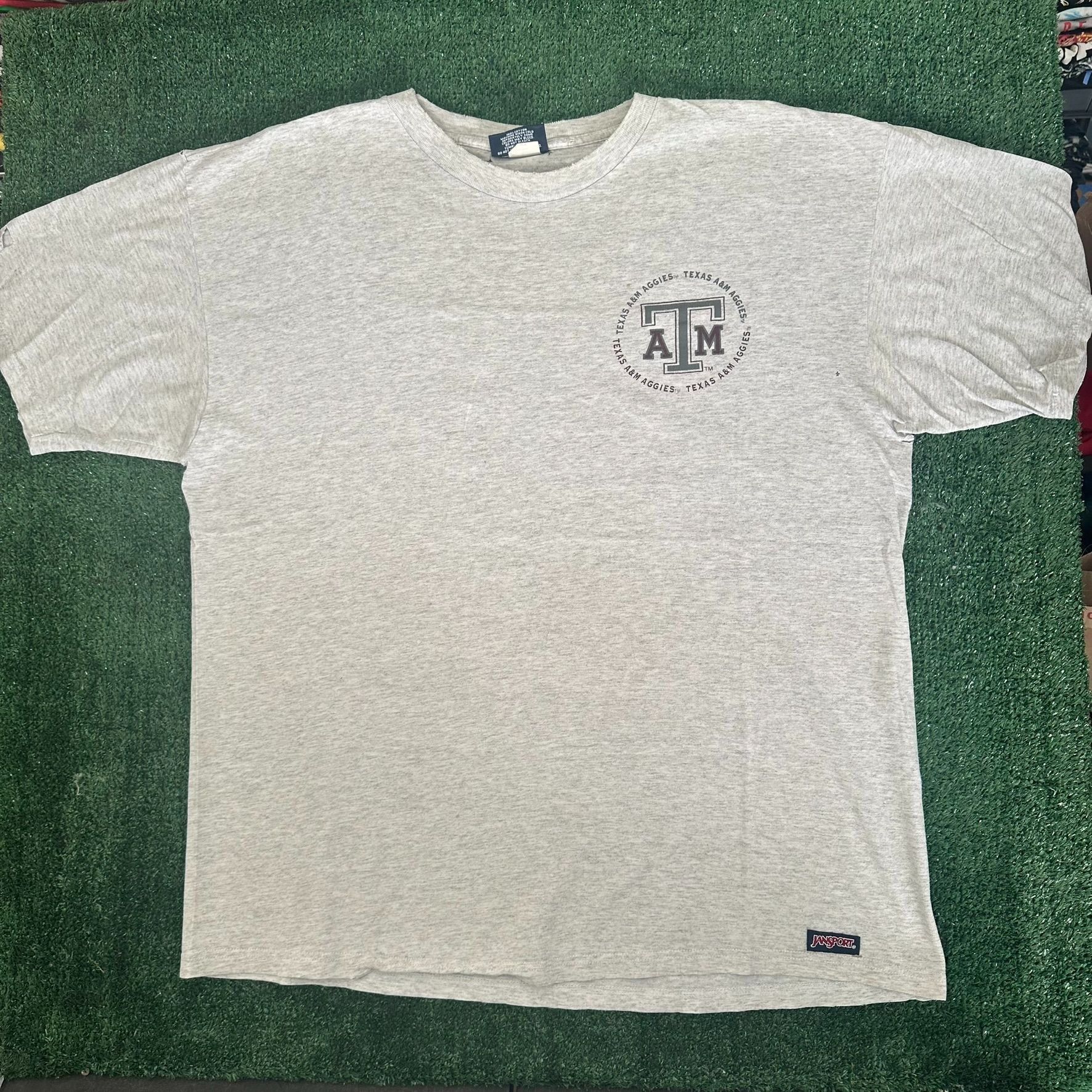 Jansport Vintage 90s Texas A&M Aggies T-Shirt Gray NCAA College Unive Size US XL / EU 56 / 4 - 4 Thumbnail