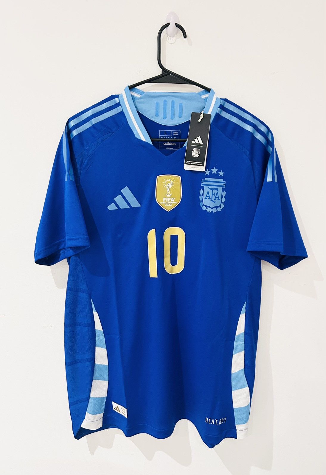 Adidas Messi Argentina 2024 Away Player Jersey BNWT Size US L / EU 52-54 / 3 - 1 Thumbnail