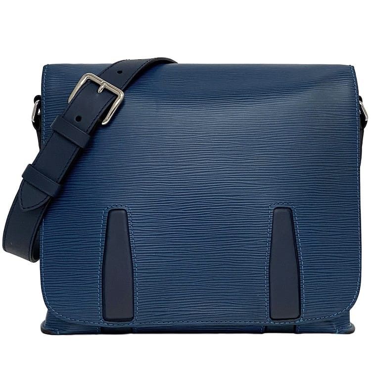 Louis Vuitton LOUIS VUITTON Shoulder Bag Blue Leather Size ONE SIZE - 1 Thumbnail