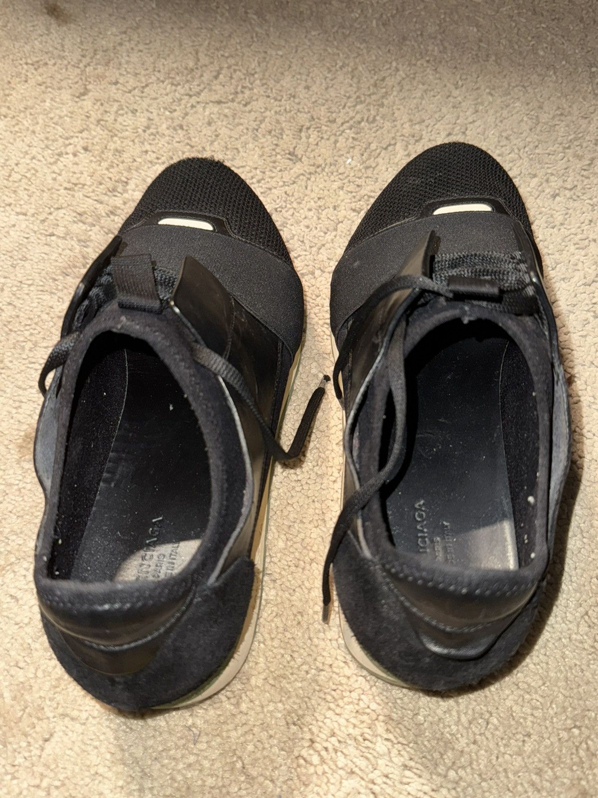 Balenciaga Balenciaga Race Runner Sneakers - 4 Black Size US 8 / EU 41 - 4 Thumbnail