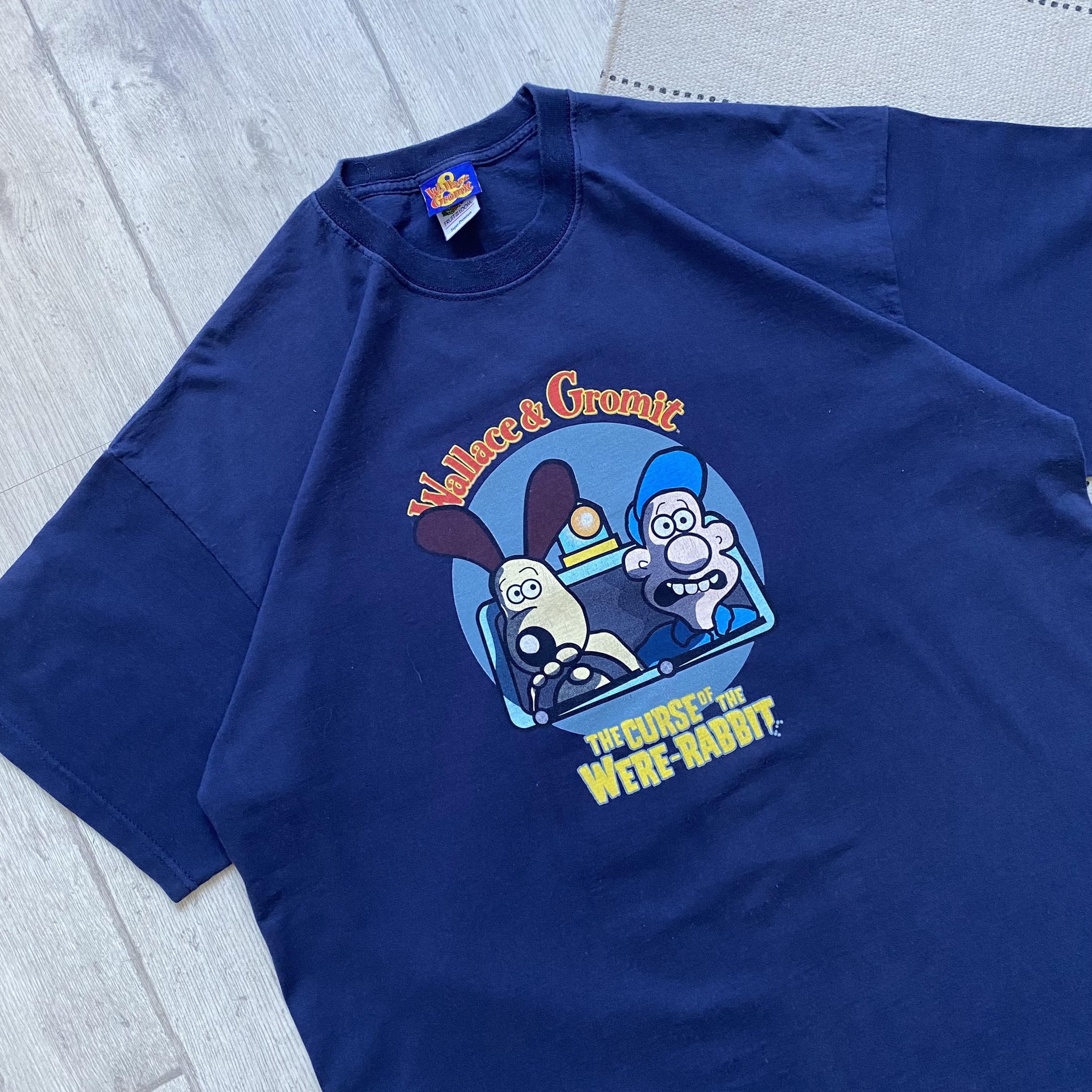 Cartoon Network Vintage 90s Wallace and Gromit logo tee Disney Size US XL / EU 56 / 4 - 2 Thumbnail
