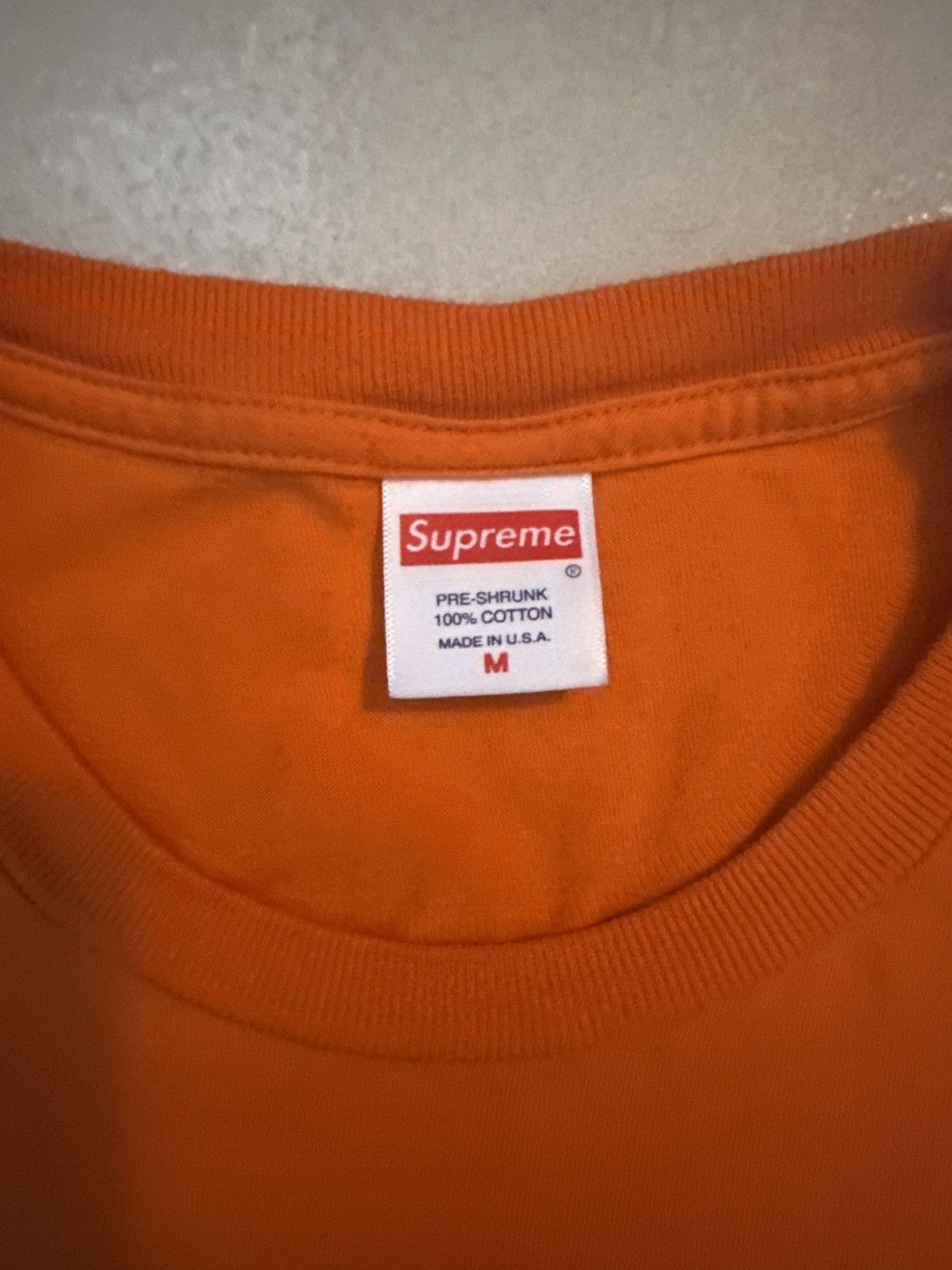 Supreme supreme shop tee orange ss20 Size US M / EU 48-50 / 2 - 3 Thumbnail