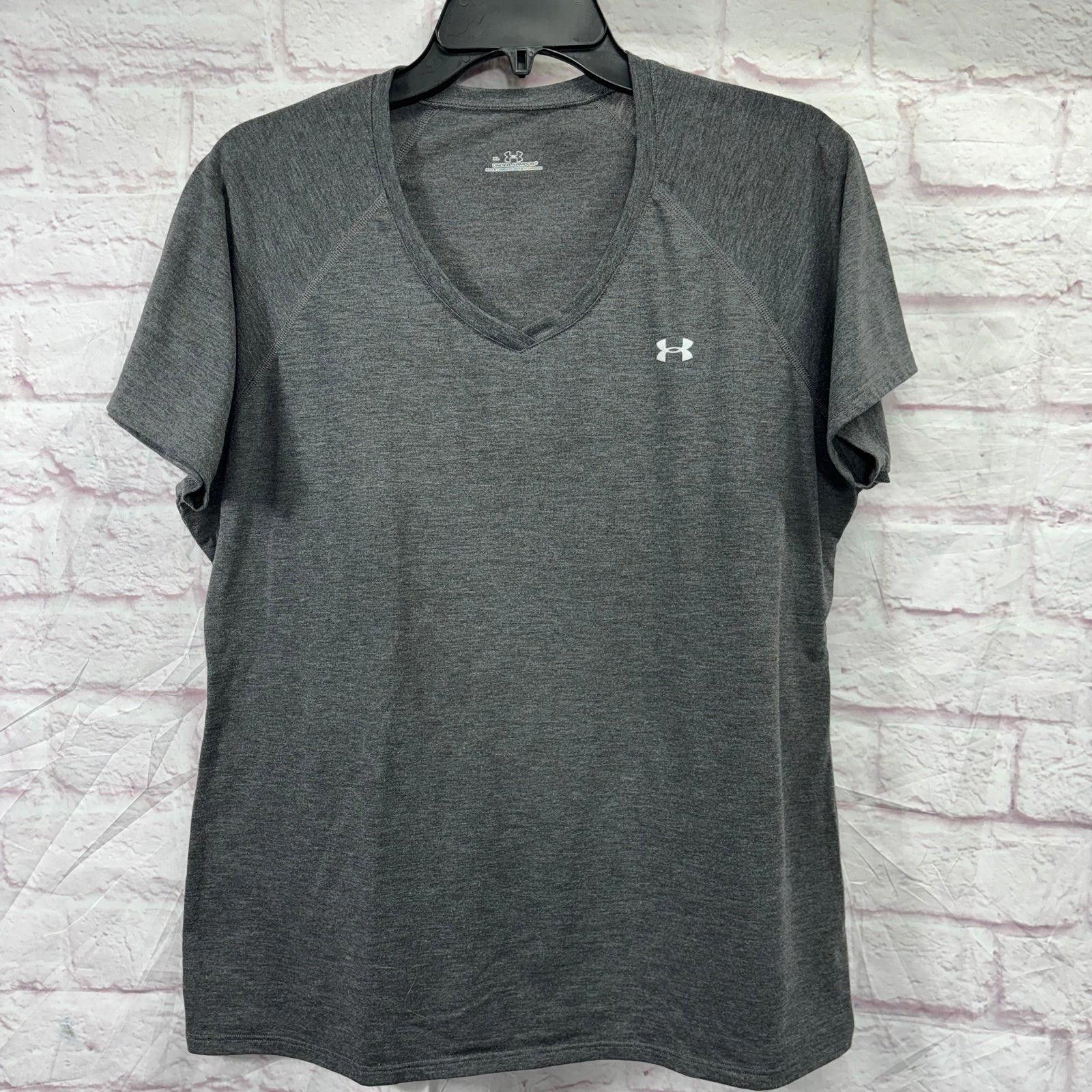 Under Armour Under Armour Women's Grey V-Neck T-Shirt XL Size XL / US 12-14 / IT 48-50 - 1 Thumbnail