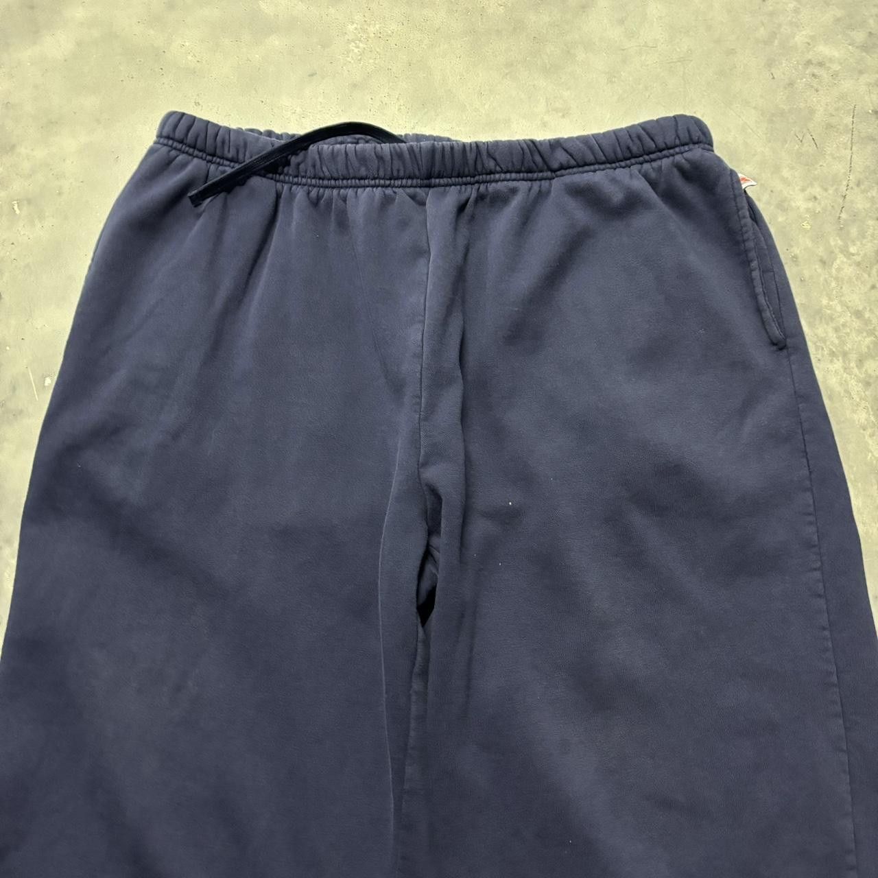 Japanese Brand × Vintage Crazy Vintage Y2K/2000s Baggy Navy Blue Skater Essential Sweatpants! Size US 36 / EU 52 - 4 Thumbnail