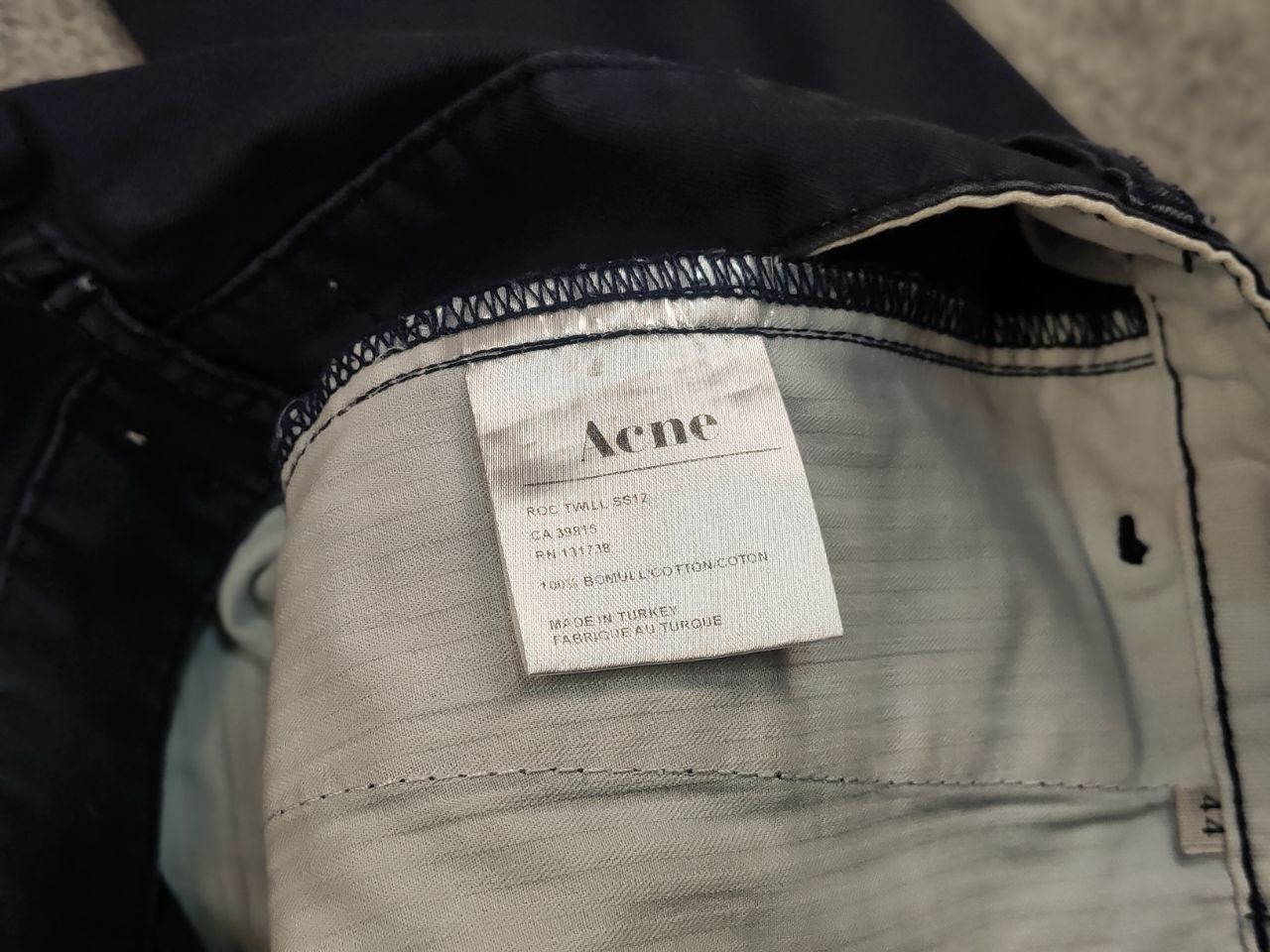 Acne Studios Vintage Acne Studio Roc Twill Chino cotton Trouser Pants Size US 30 / EU 46 - 16 Thumbnail