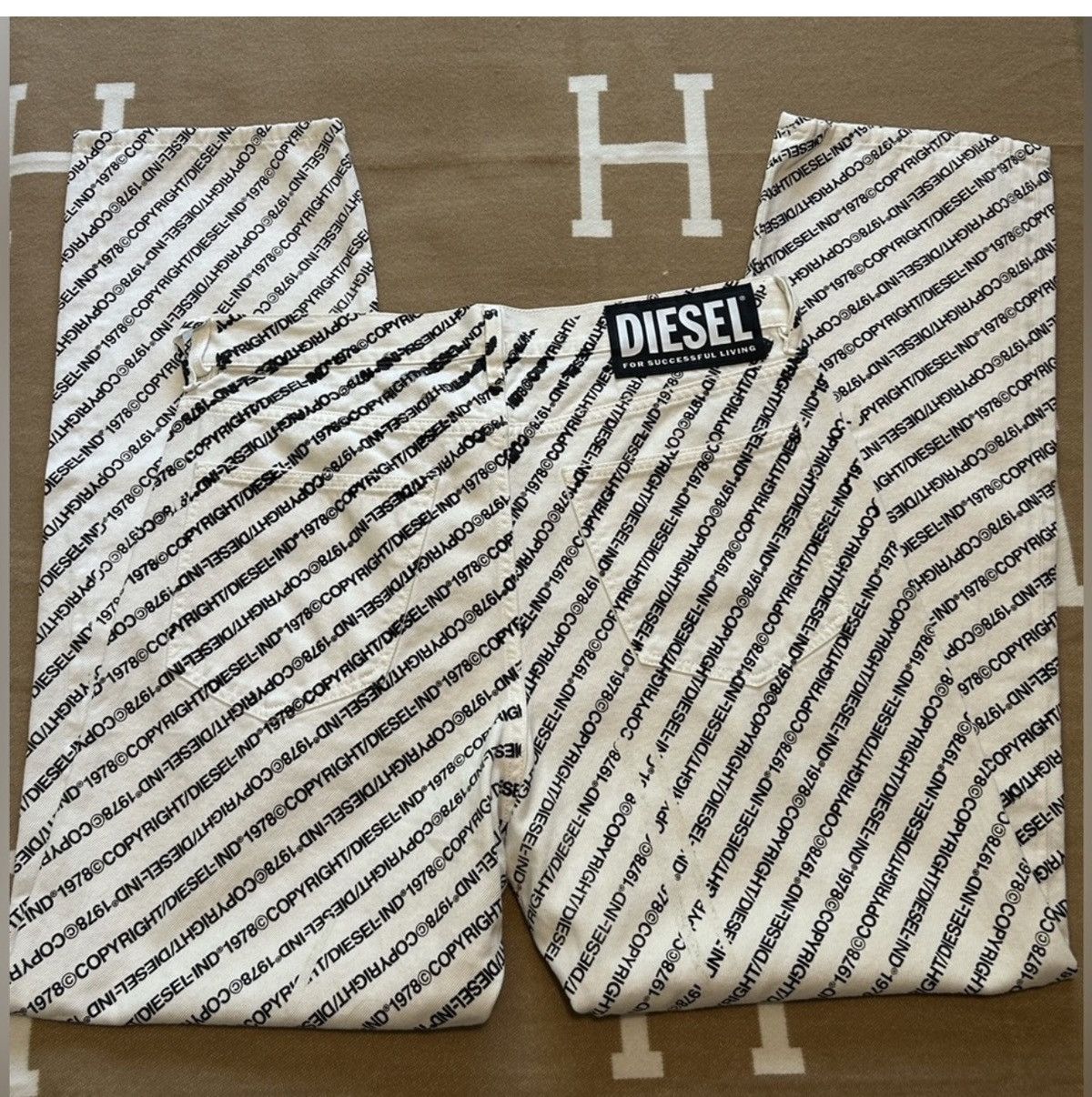 Diesel Diesel D-Macs Copyright Print Jeans W32 L32 – Made in Italy Size US 32 / EU 48 - 9 Thumbnail