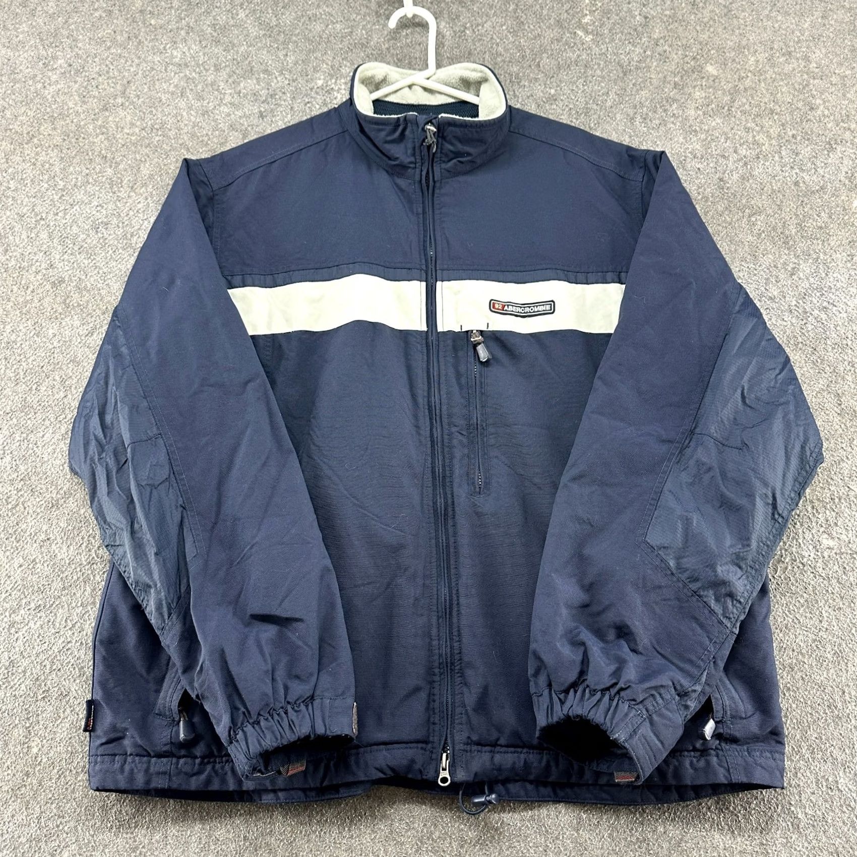 Abercrombie & Fitch VINTAGE Abercrombie & Fitch Jacket Mens XL Blue Windbreaker Fleece Lined Parka Jacket Bag? Size US XL / EU 56 / 4 - 2 Thumbnail
