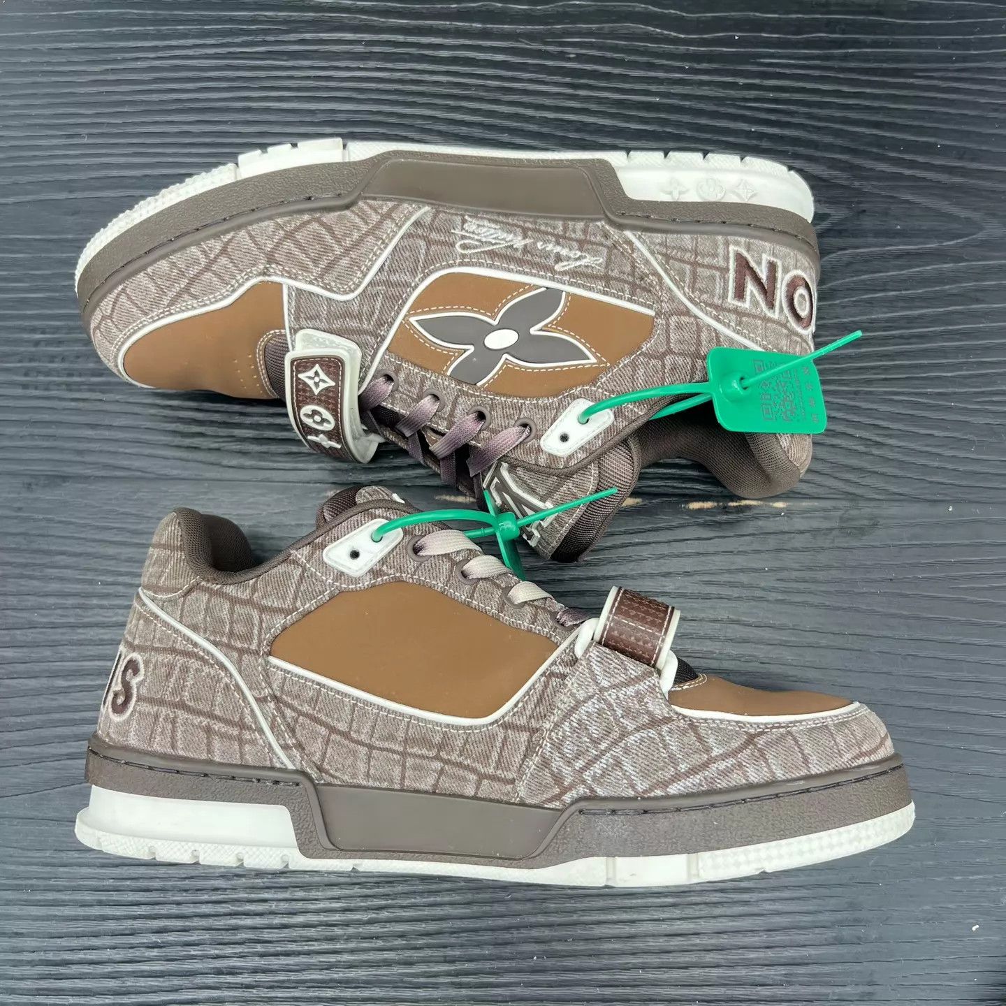 Louis Vuitton LV Trainer Brown Velcro Strap US8/42 Size US 9 / EU 42 - 5 Thumbnail