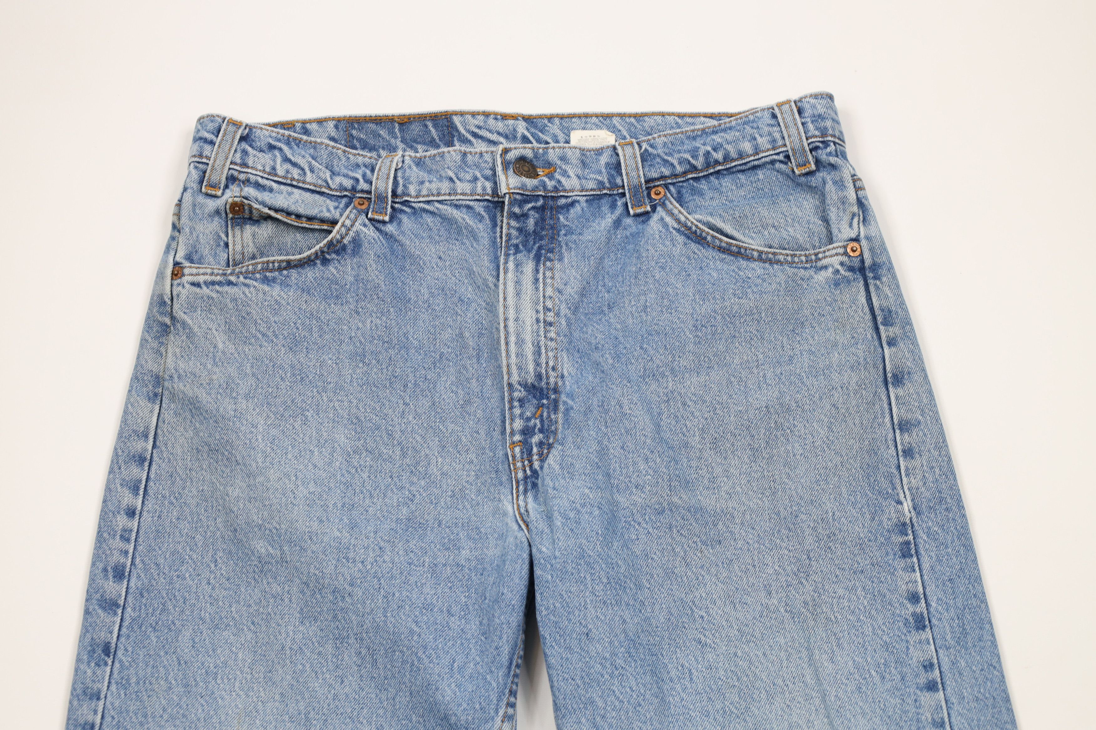 Levi's × Vintage Vintage 90s Levis 505 Orange Tab Regular Straight Leg Jeans Size US 34 / EU 50 - 2 Thumbnail
