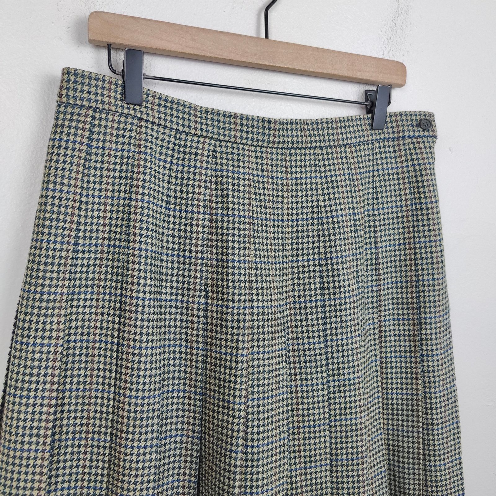 Other Foxley England Houndstooth Midi Skirt Womens 16 US 12 Size 34" / US 12 / IT 48 - 2 Thumbnail