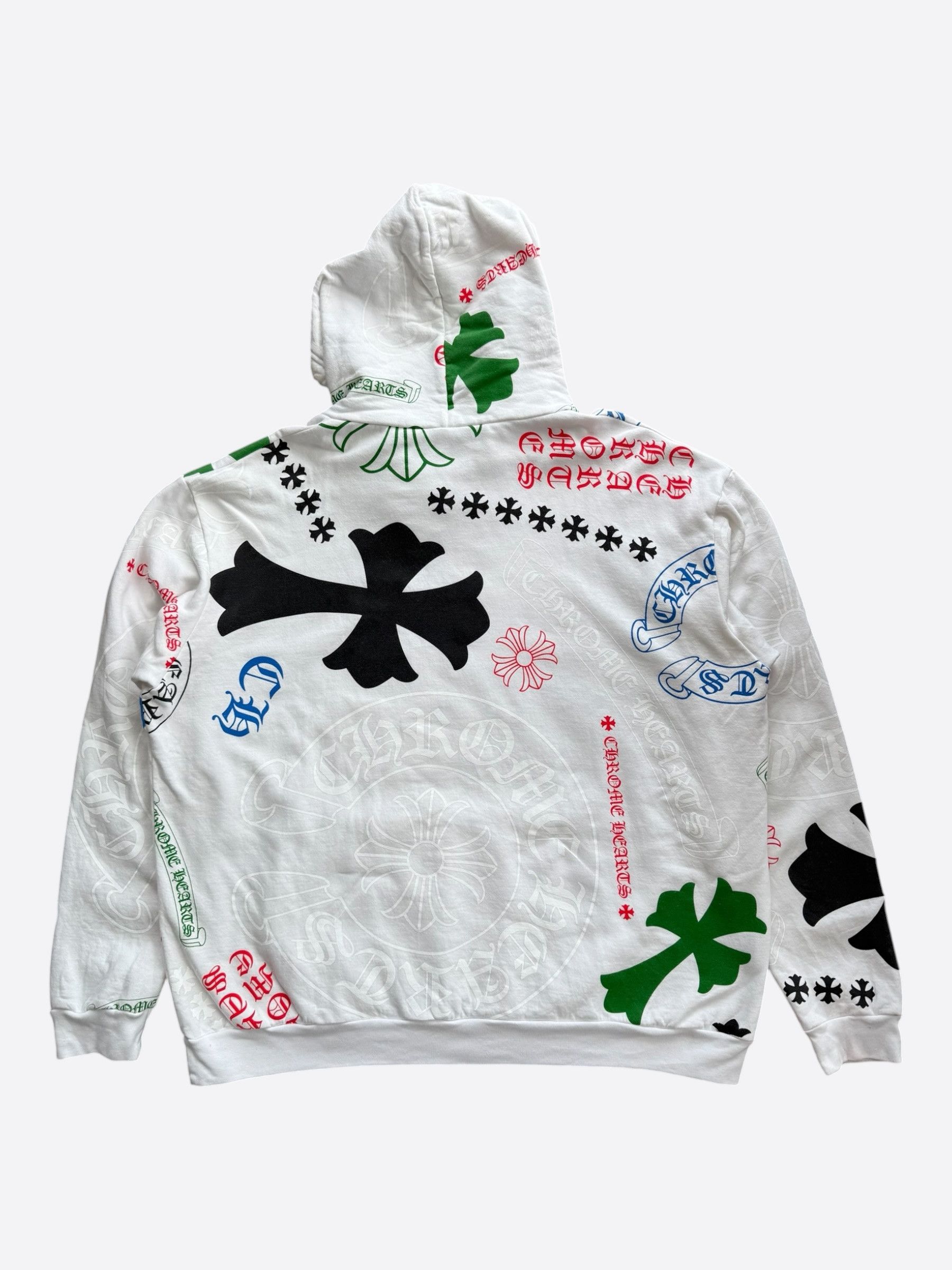 Chrome Hearts Chrome Hearts White Multicolor Stencil Hoodie Size US XL / EU 56 / 4 - 2 Thumbnail
