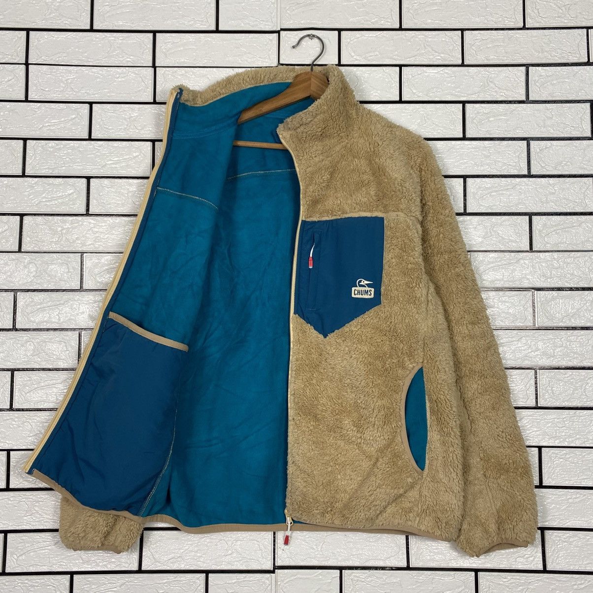 Japanese Brand 📌Vintage Chums Sherpa Fleece Dip Pile Jacket Size US XL / EU 56 / 4 - 12 Thumbnail