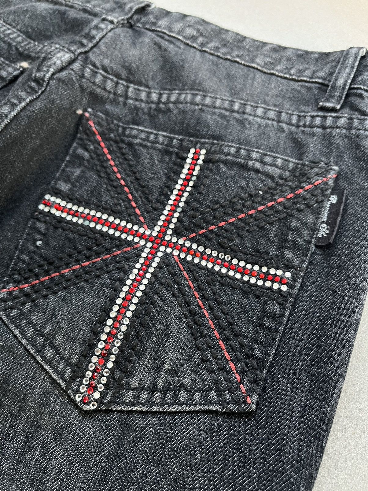14th Addiction BERNINGS SHO SEDITIONARIES POEM DISTRESSED PUNK STYLE DENIM Size US 32 / EU 48 - 10 Thumbnail