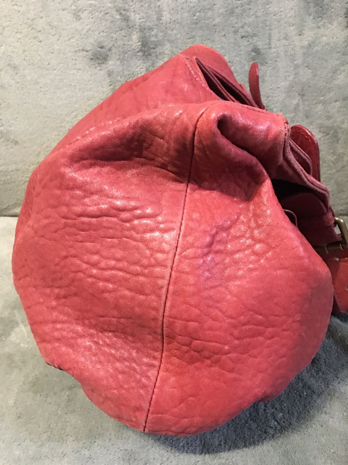Gerard Darel Gerard Darel Lamb Leather Red Shoulder Hobo Bag Size ONE SIZE - 5 Thumbnail