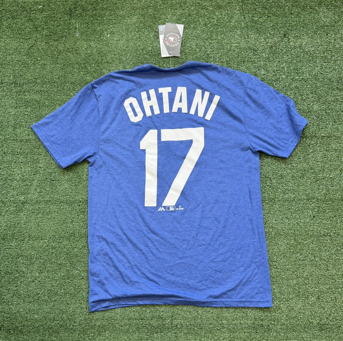 Majestic Majestic Los Angeles Dodgers #17 Shohei Ohtani Men's Blue Size US M / EU 48-50 / 2 - 3 Thumbnail