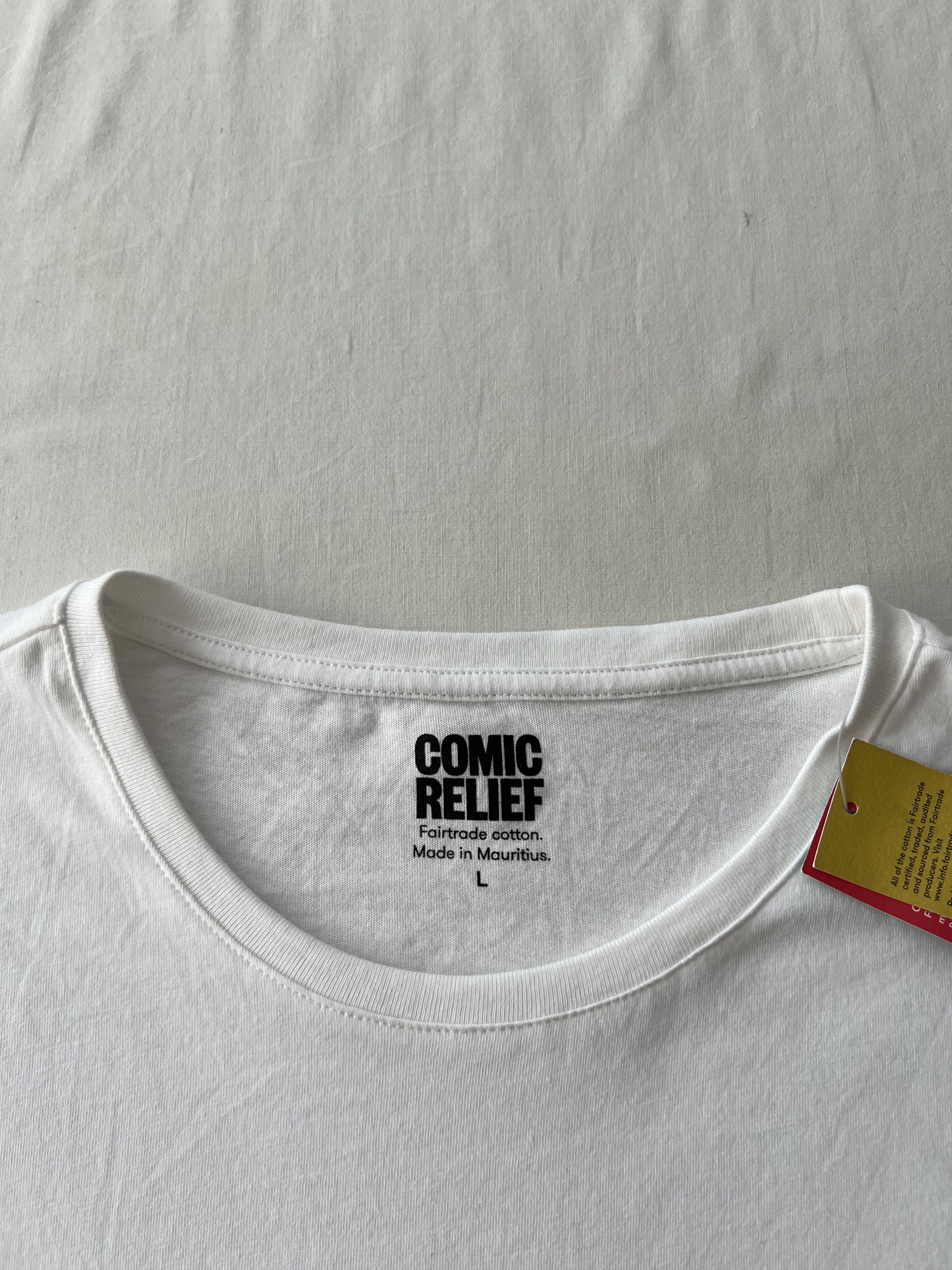 Arts & Science Comic Relief Gemma Correll Art Design White T-shirt Size US L / EU 52-54 / 3 - 6 Thumbnail