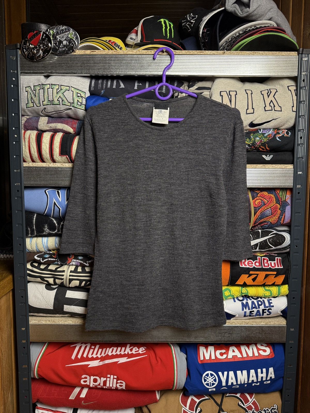 Dolce & Gabbana × Vintage Vintage Dolce & Gabbana Wool Blend Tee Size US M / EU 48-50 / 2 - 1 Thumbnail