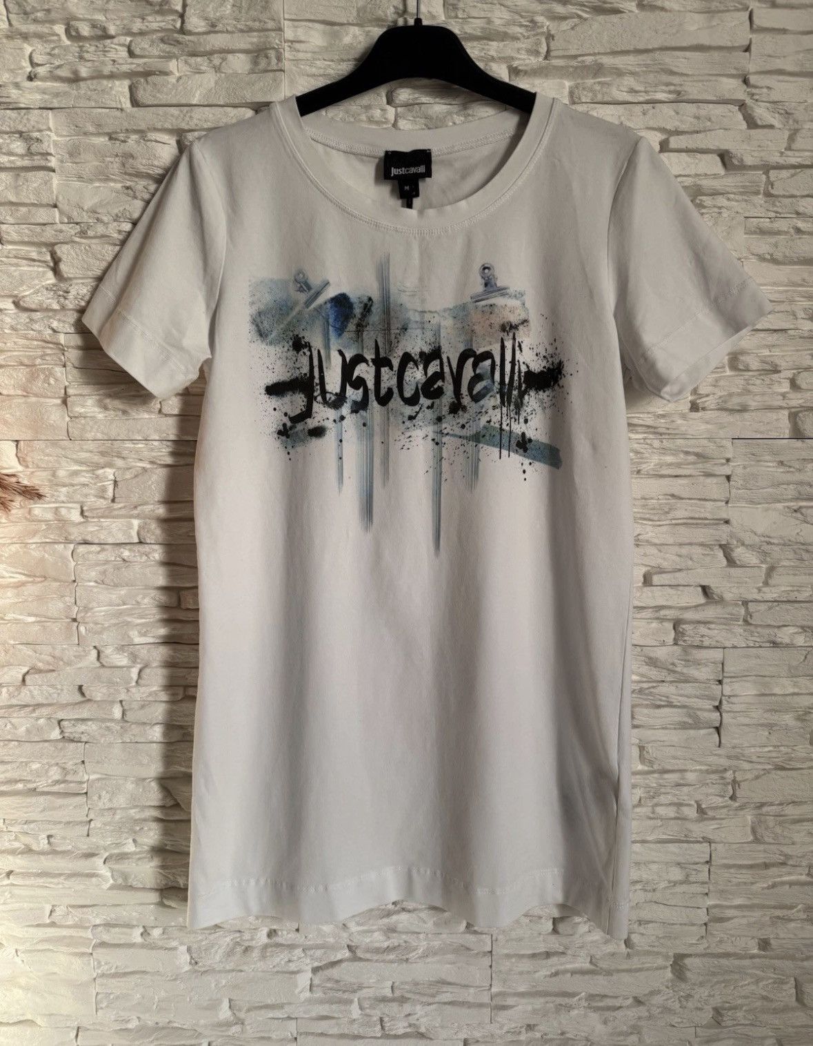 Just Cavalli Just Cavalli logo t-shirt white graphic M new with tags Size M / US 6-8 / IT 42-44 - 1 Thumbnail