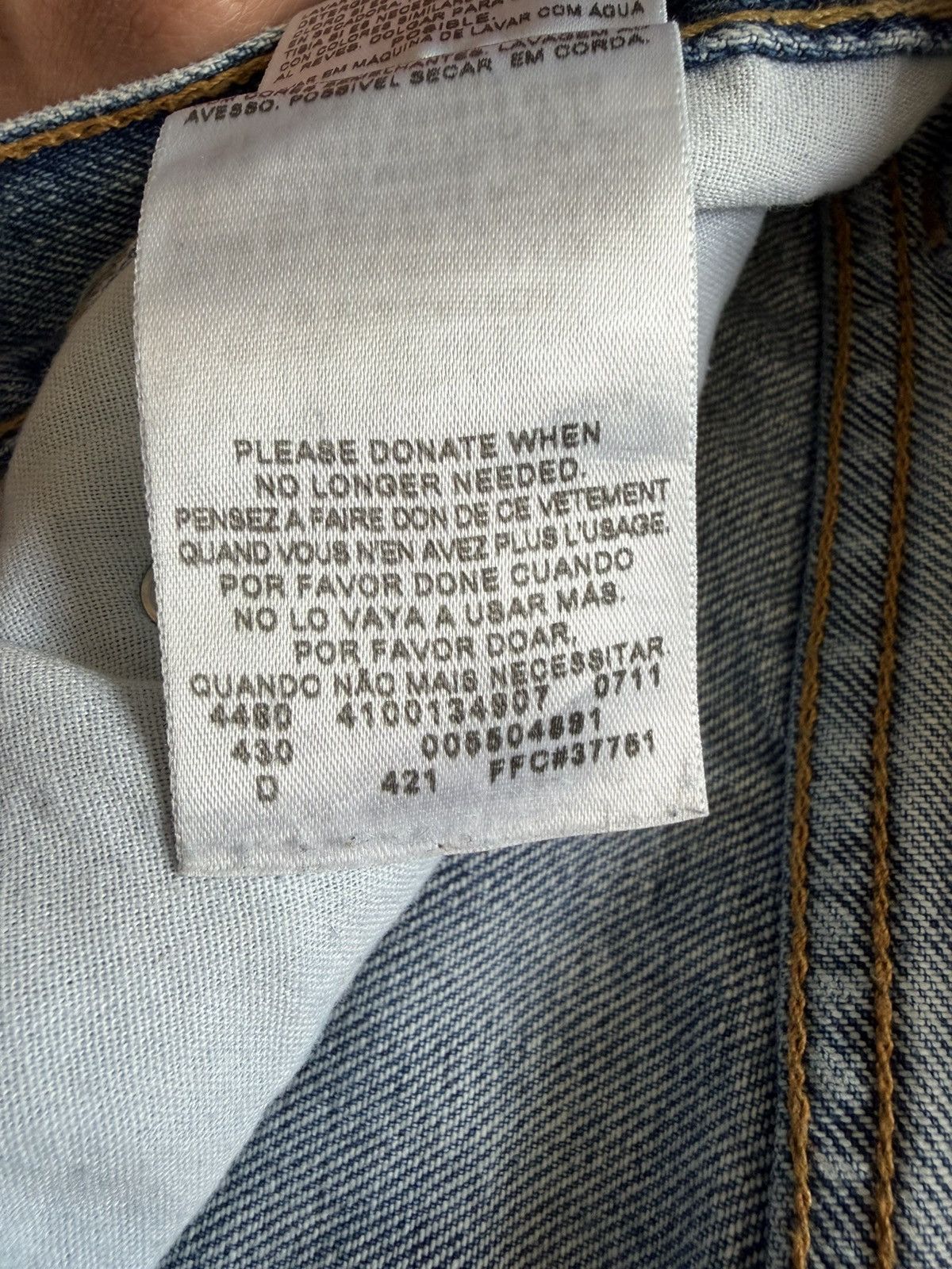 Levi's Vintage Levis 550 Red Tab Faded Washed Relaxed 31x30 *30x29 Size US 30 / EU 46 - 9 Thumbnail